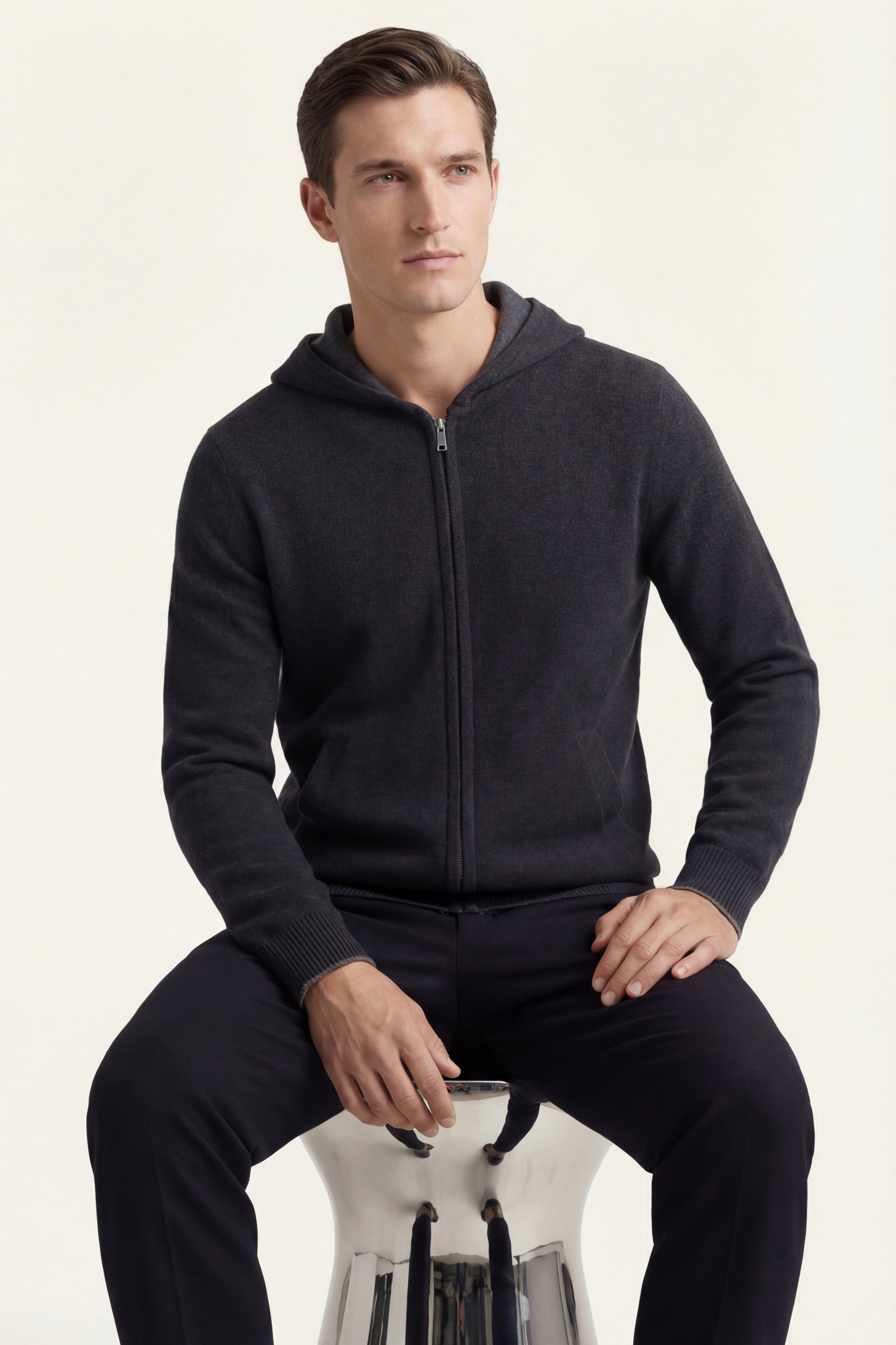 Novaro Hooded Zip Knit