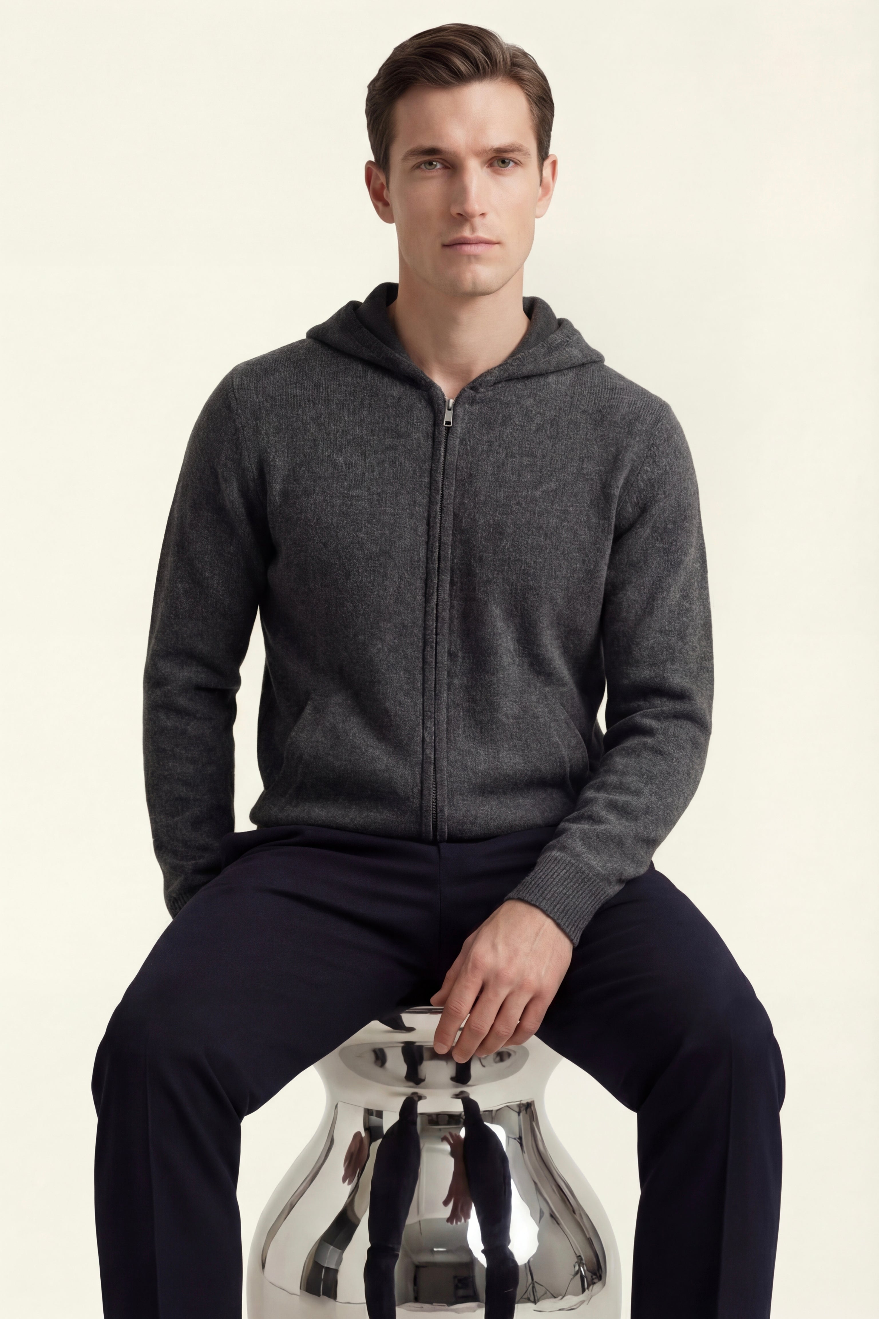 Novaro Hooded Zip Knit