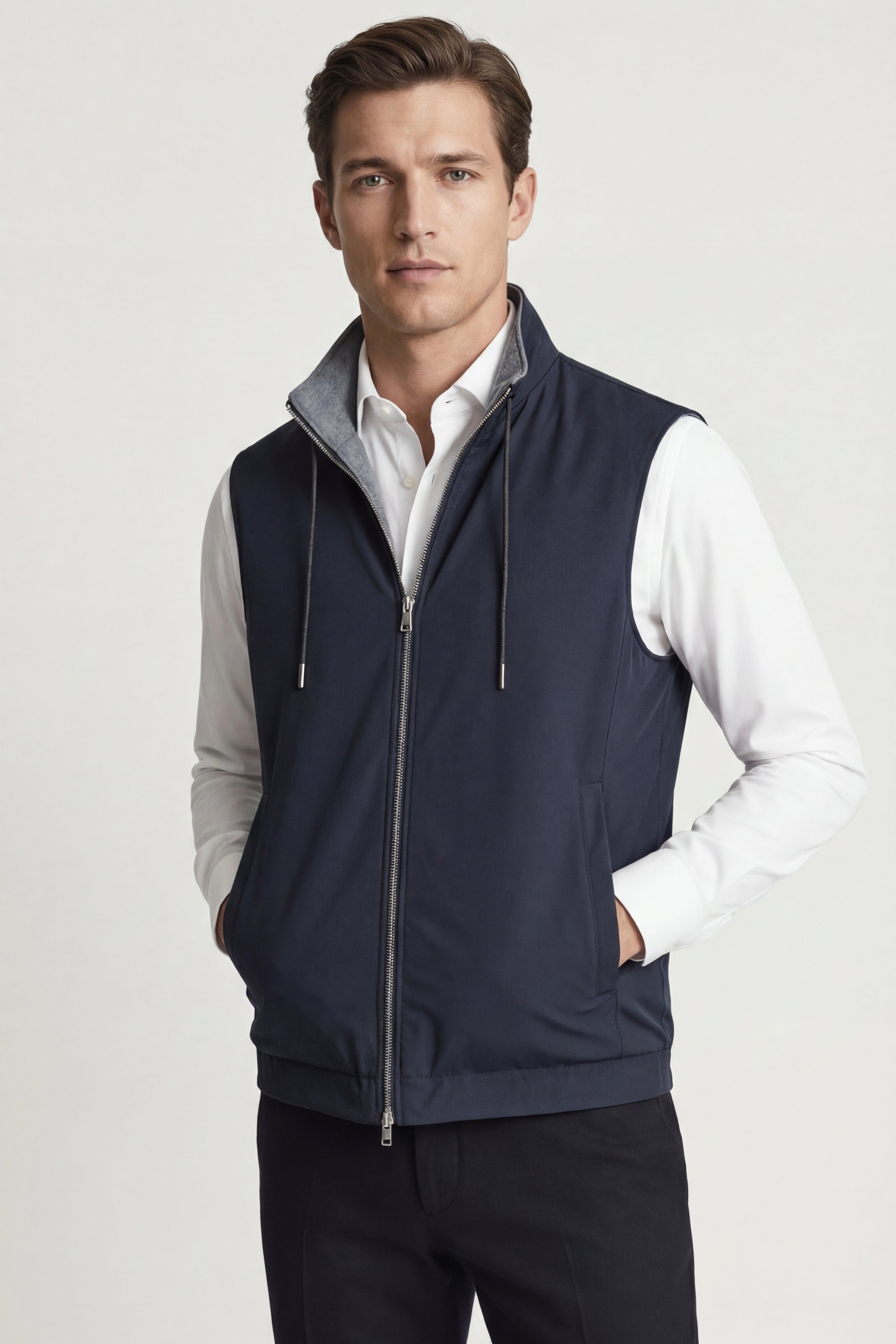 Leonis Reversible Vest Navy