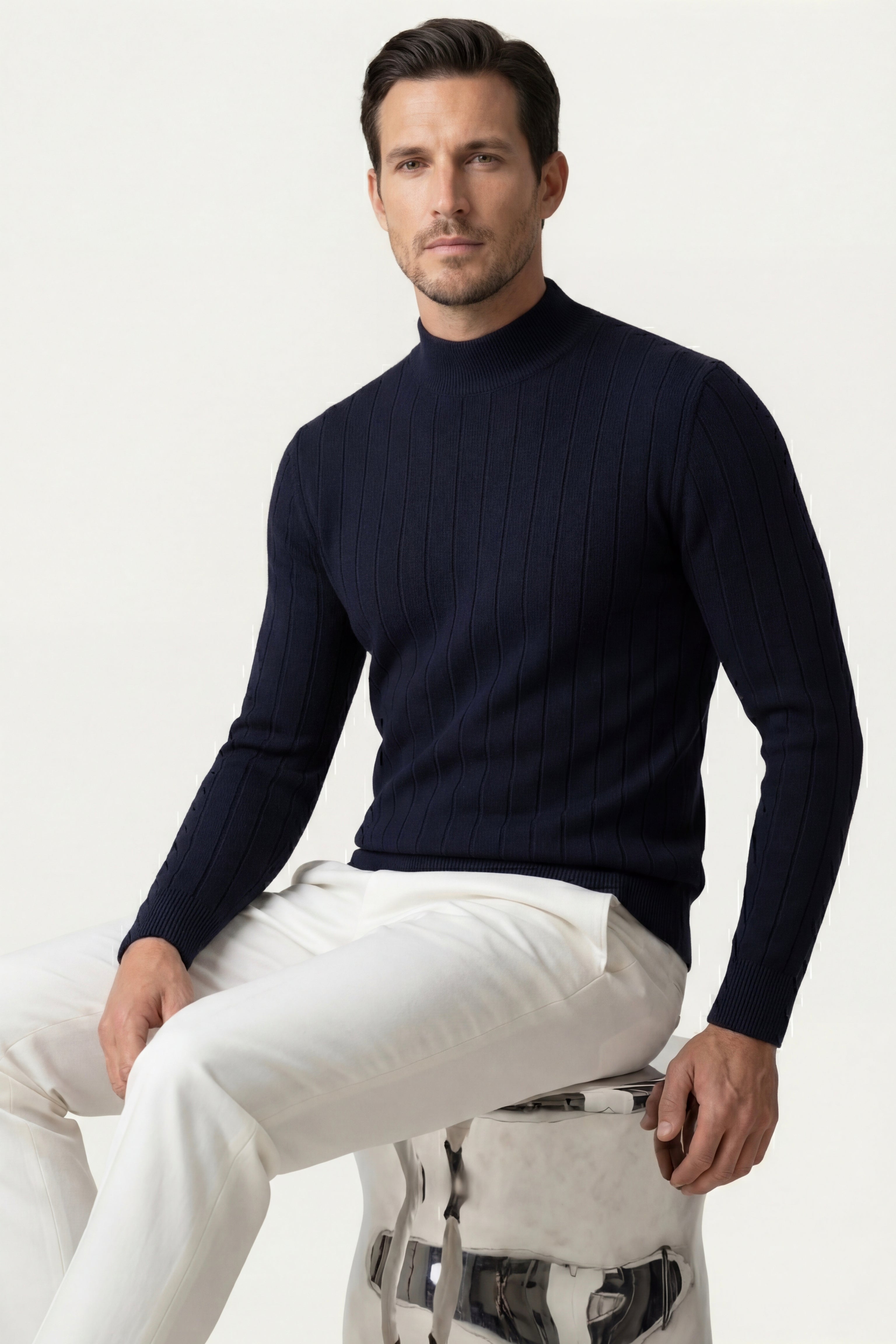 Arleno Turtleneck Navy
