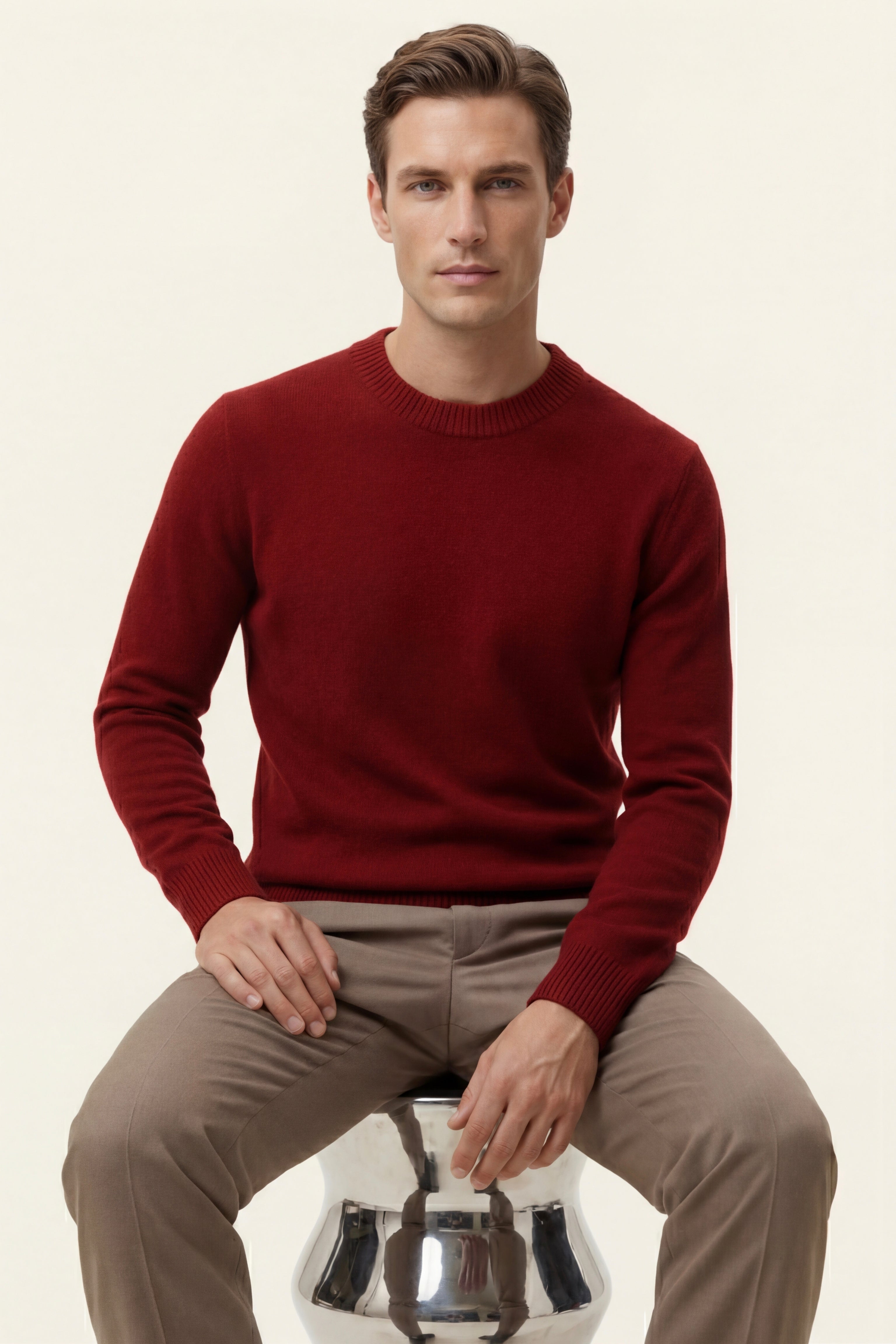 Taviani Cashmere Knit Burgundy