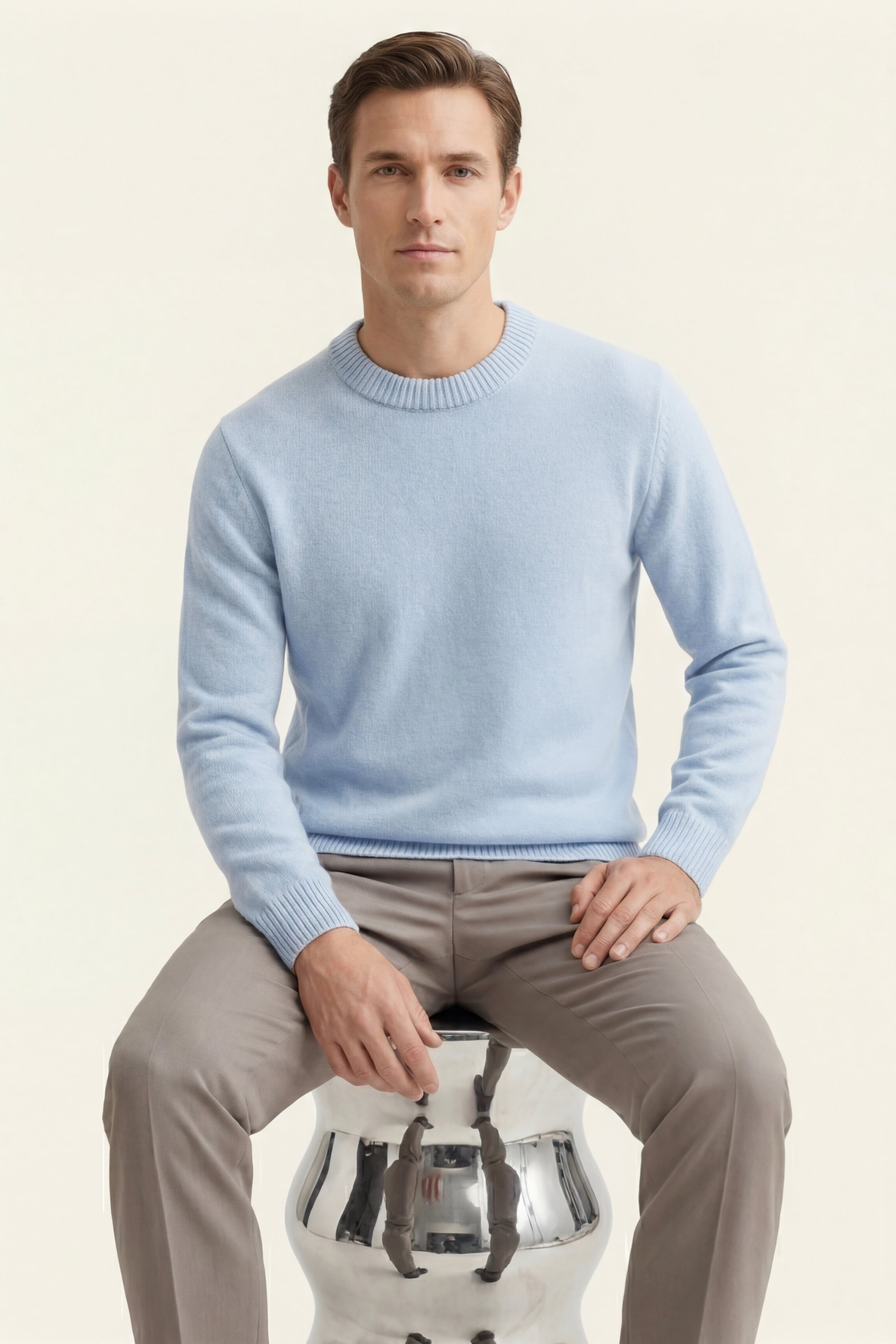 Taviani Cashmere Knit Light Blue