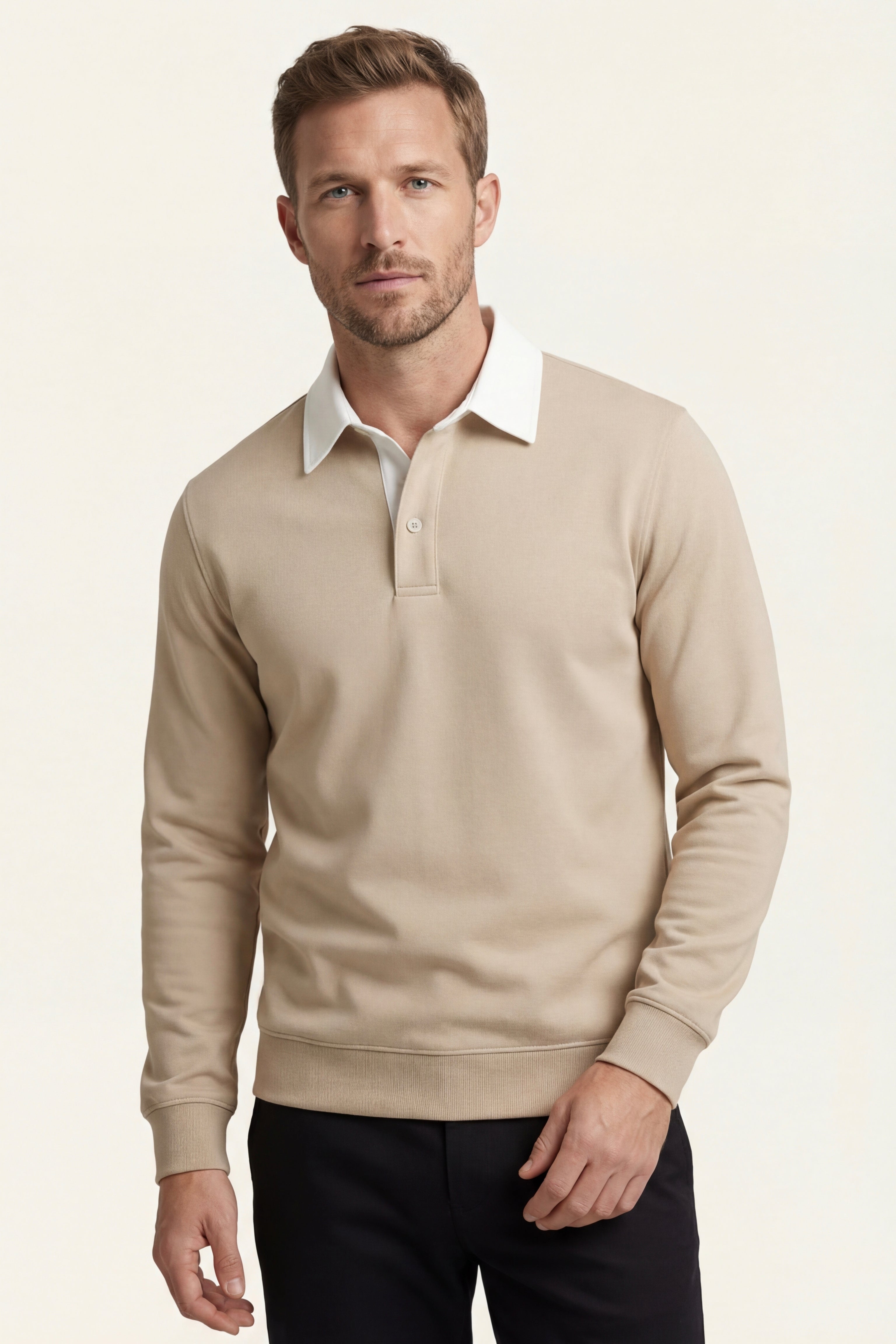 Valerio Polo Knit Beige