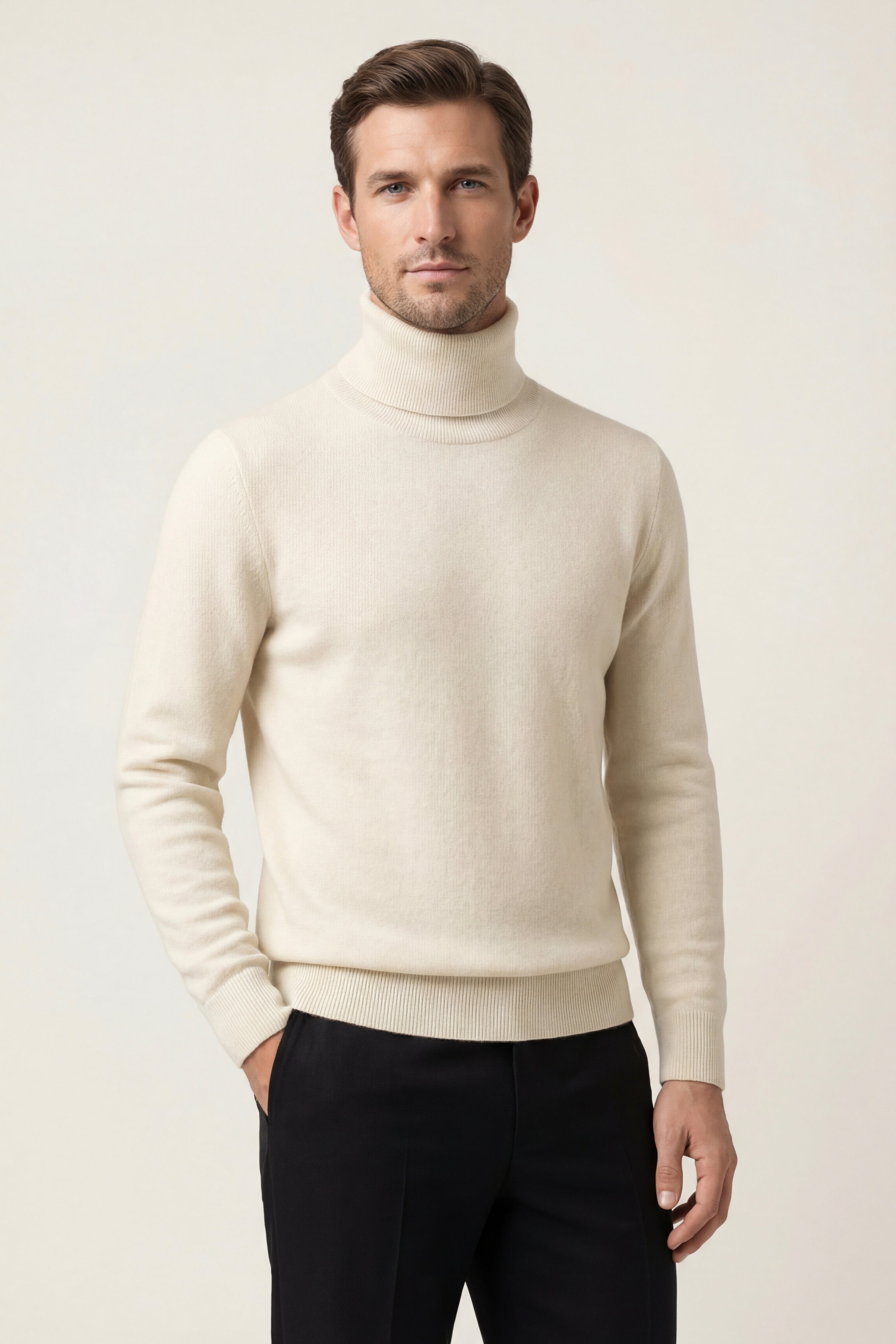 Avenzo Cashmere Turtleneck Ivory