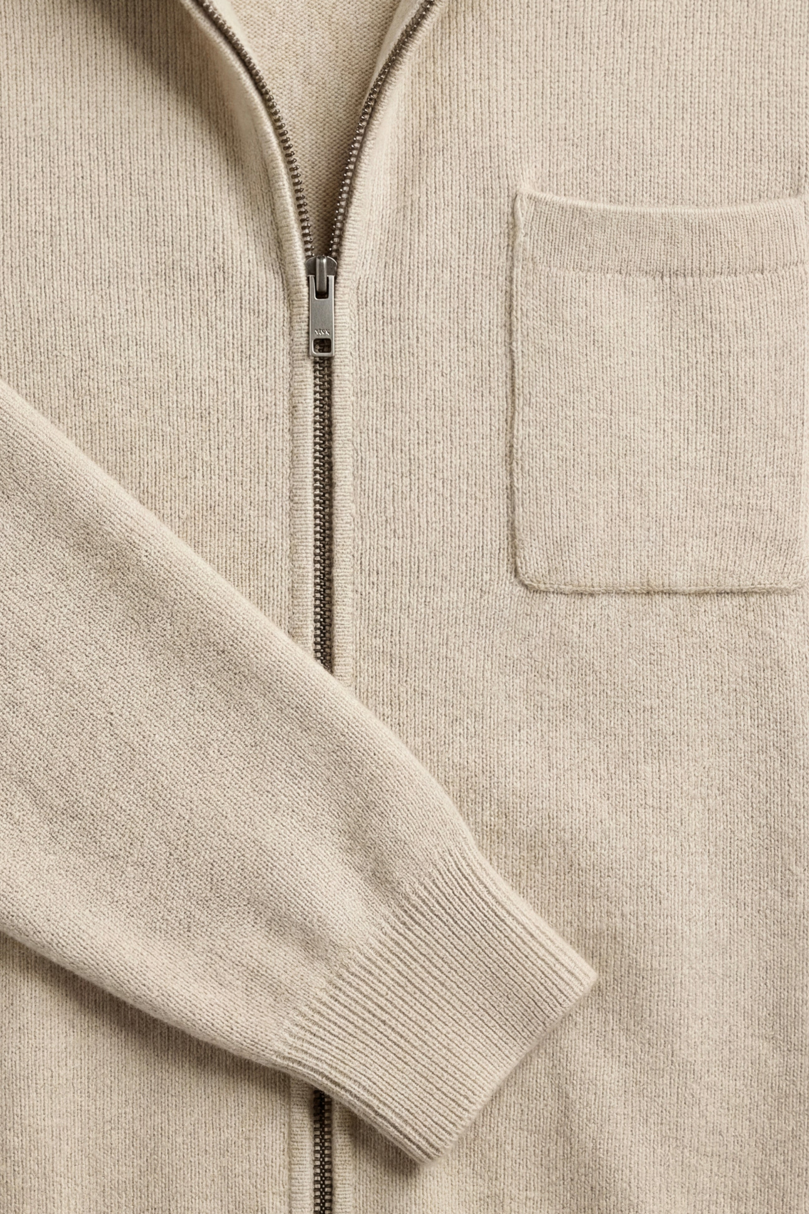 Elviro Cashmere Hooded Zip Set Cream
