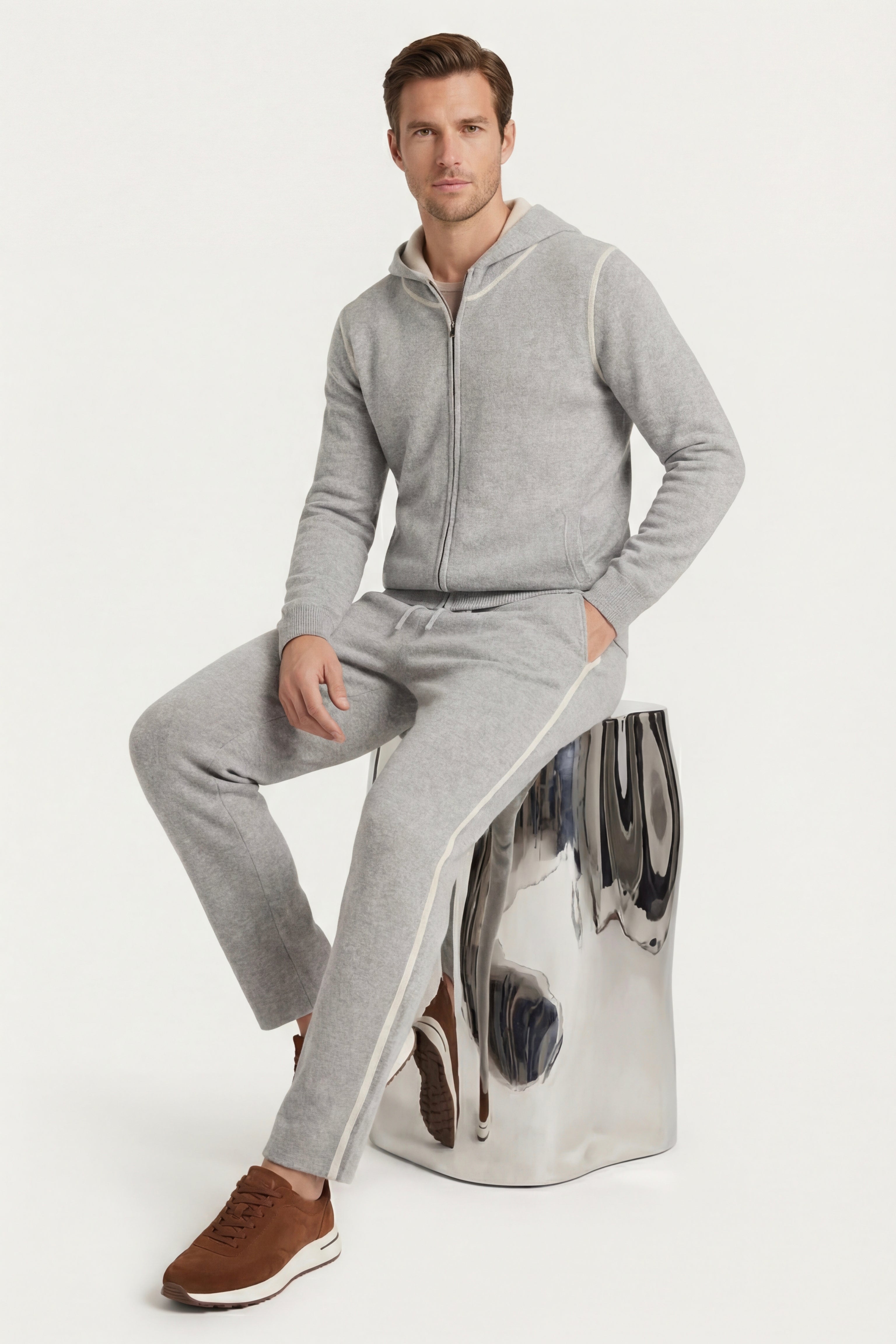 Leonis Cashmere Set Grey