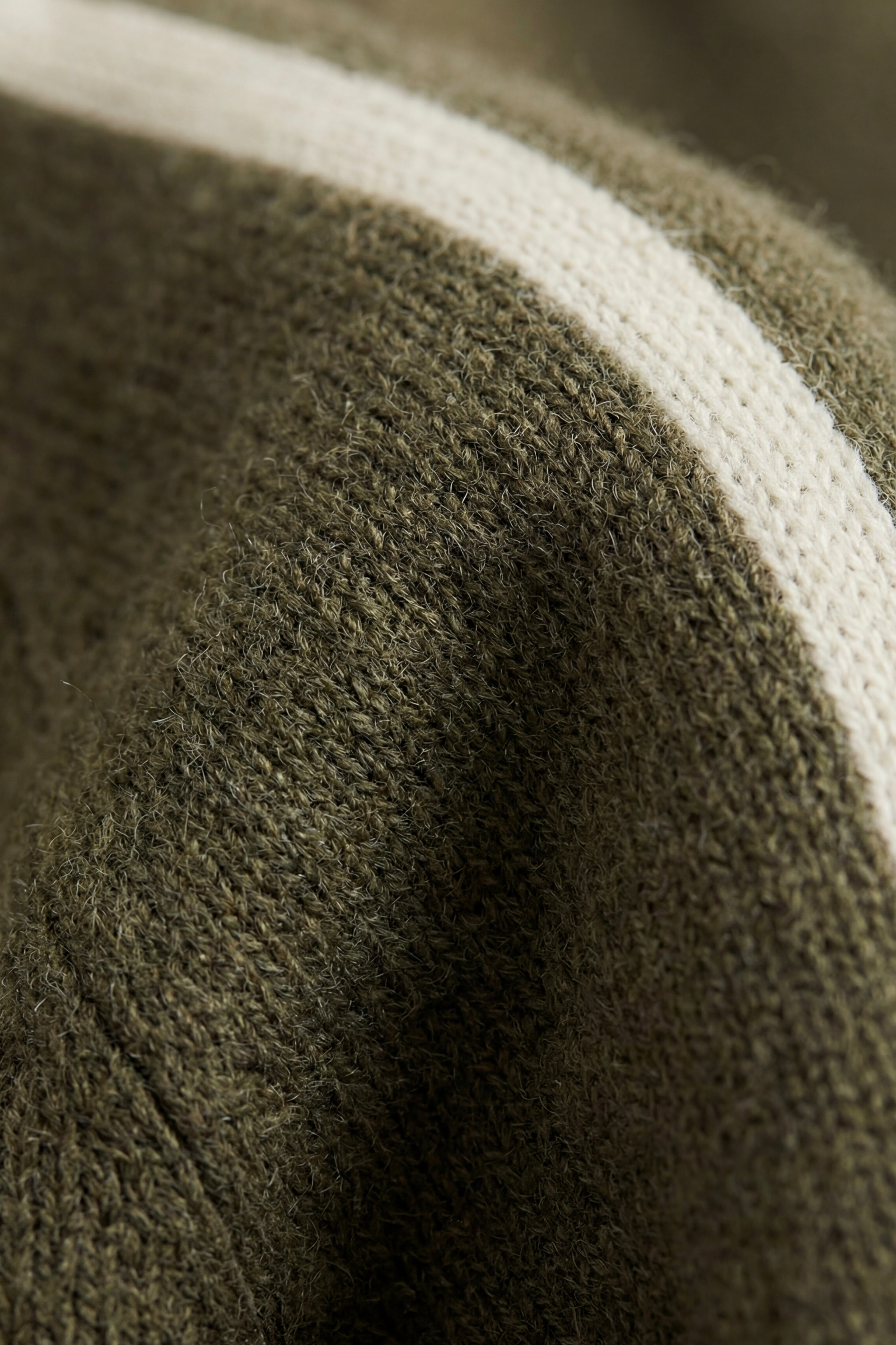 Lorenti Cashmere Zip Knit Olive
