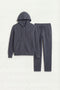 Elviro Cashmere Hooded Zip Set Blue