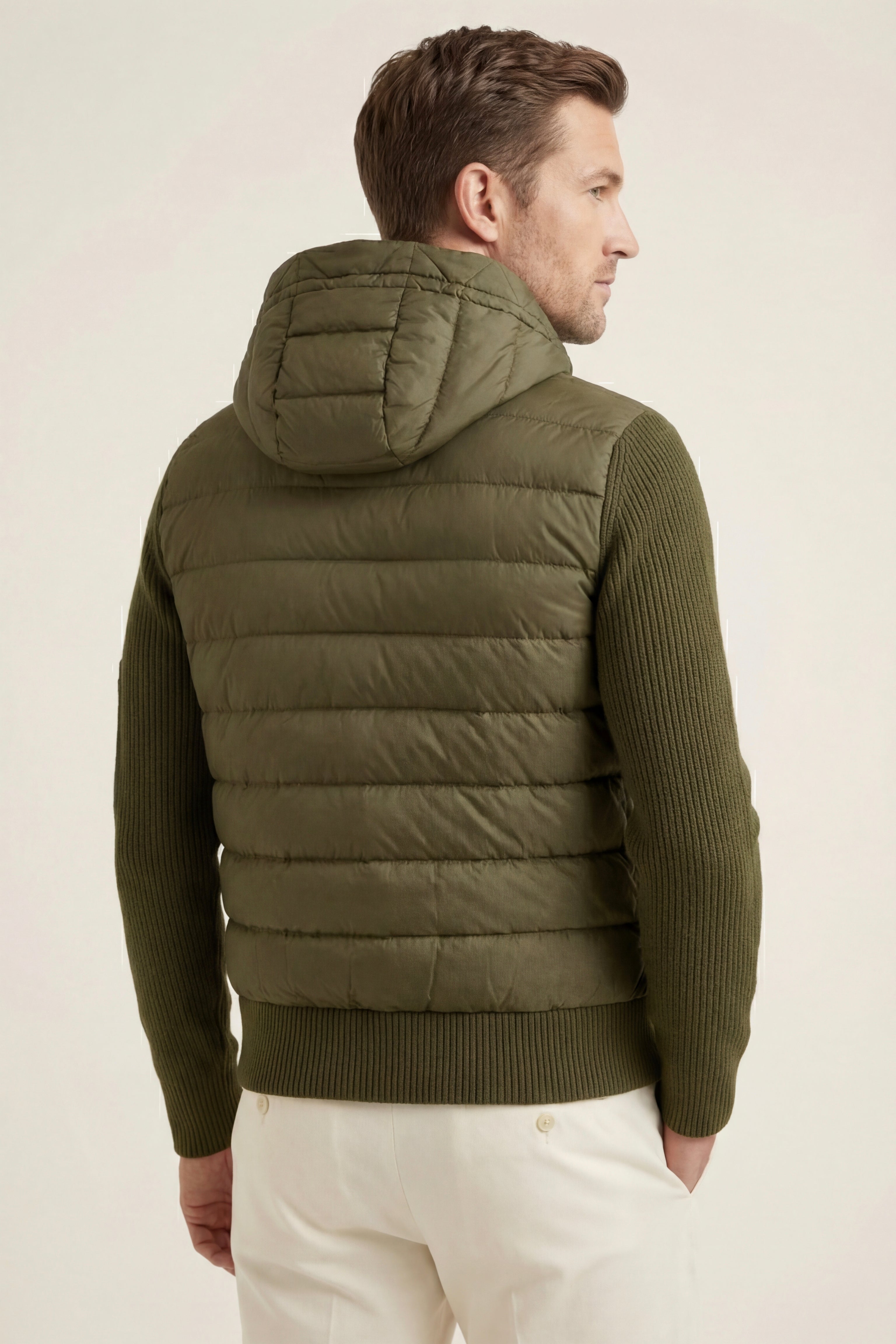 Valmero Hybrid Zip Jacket Green