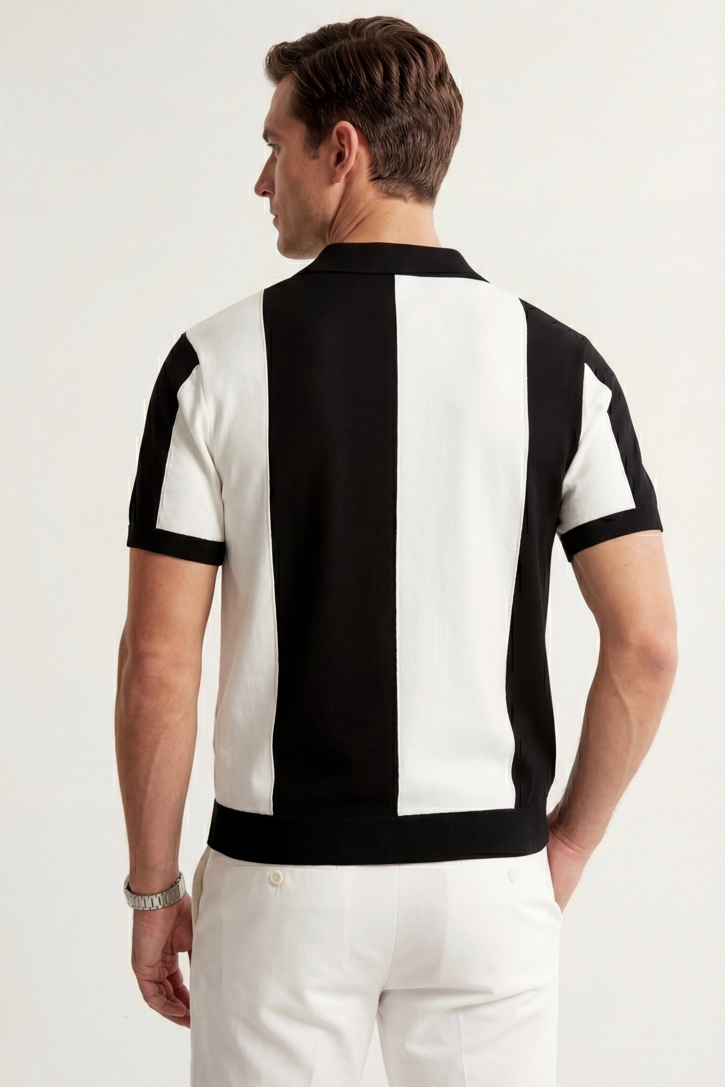 Valtero Colorblock Polo Black