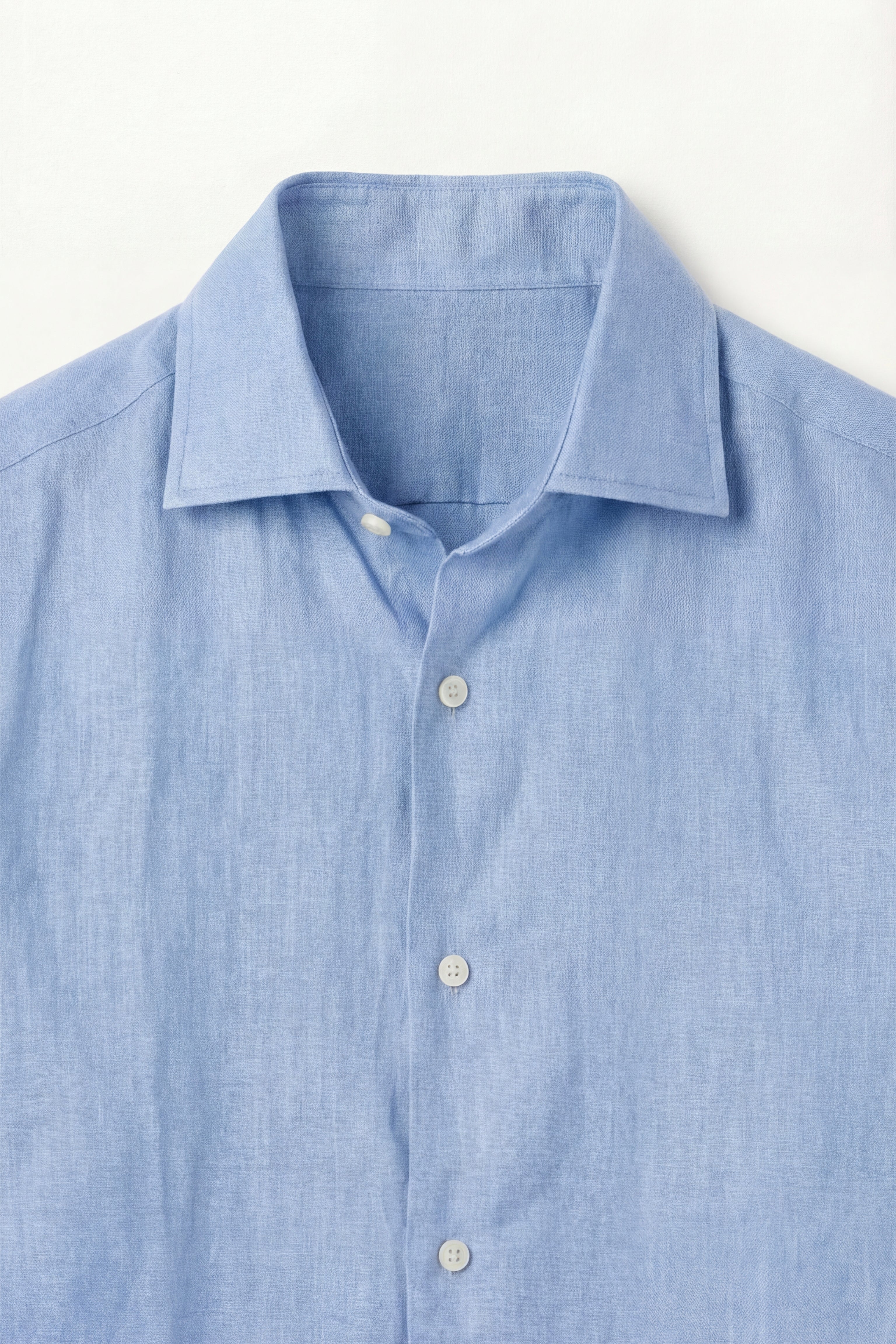 Silano Linen Shirt Light Blue