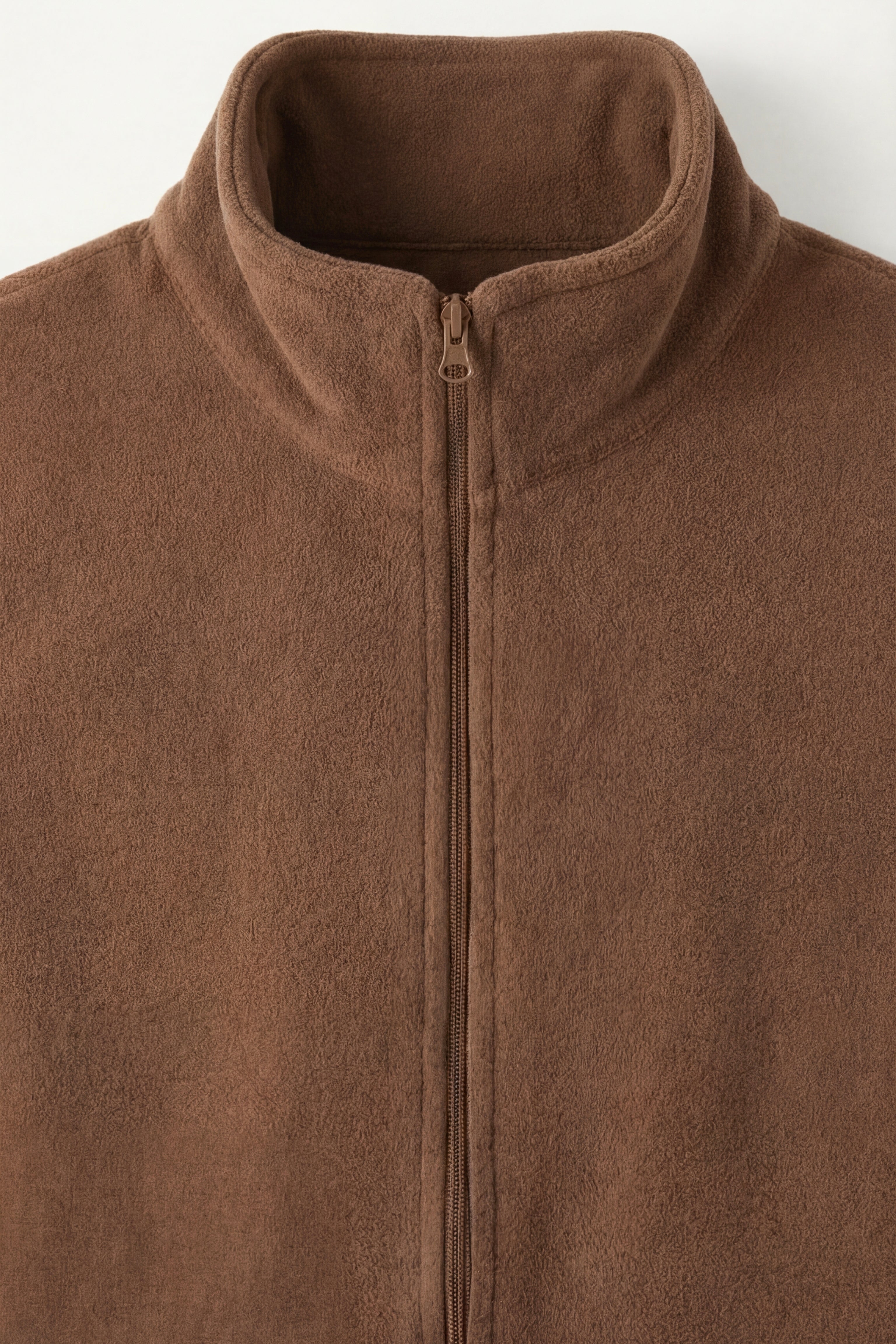 Bormio Zip Fleece Vest Brown