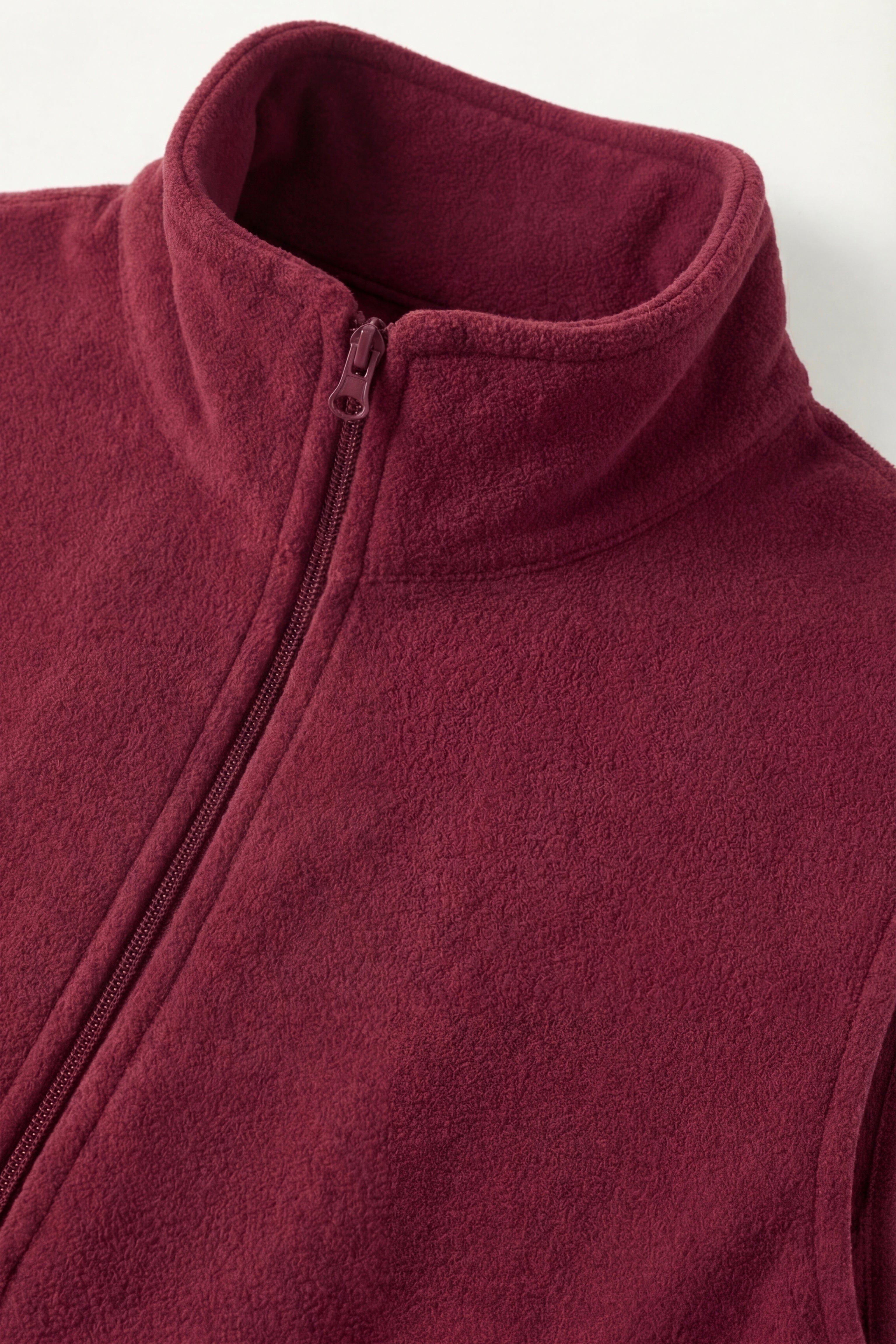 Bormio Zip Fleece Vest Burgundy