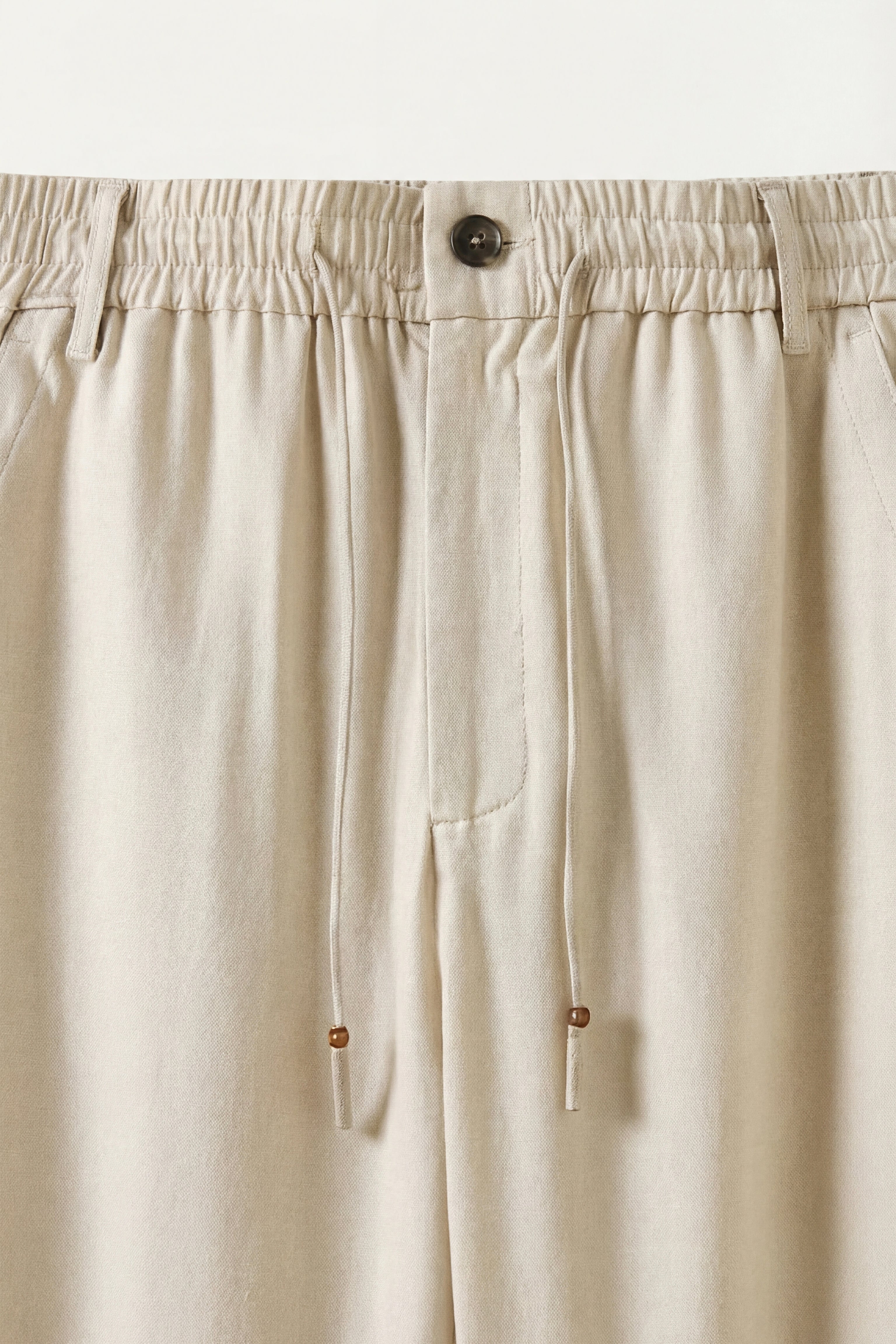 Monteria Stretch Linen Trouser Beige
