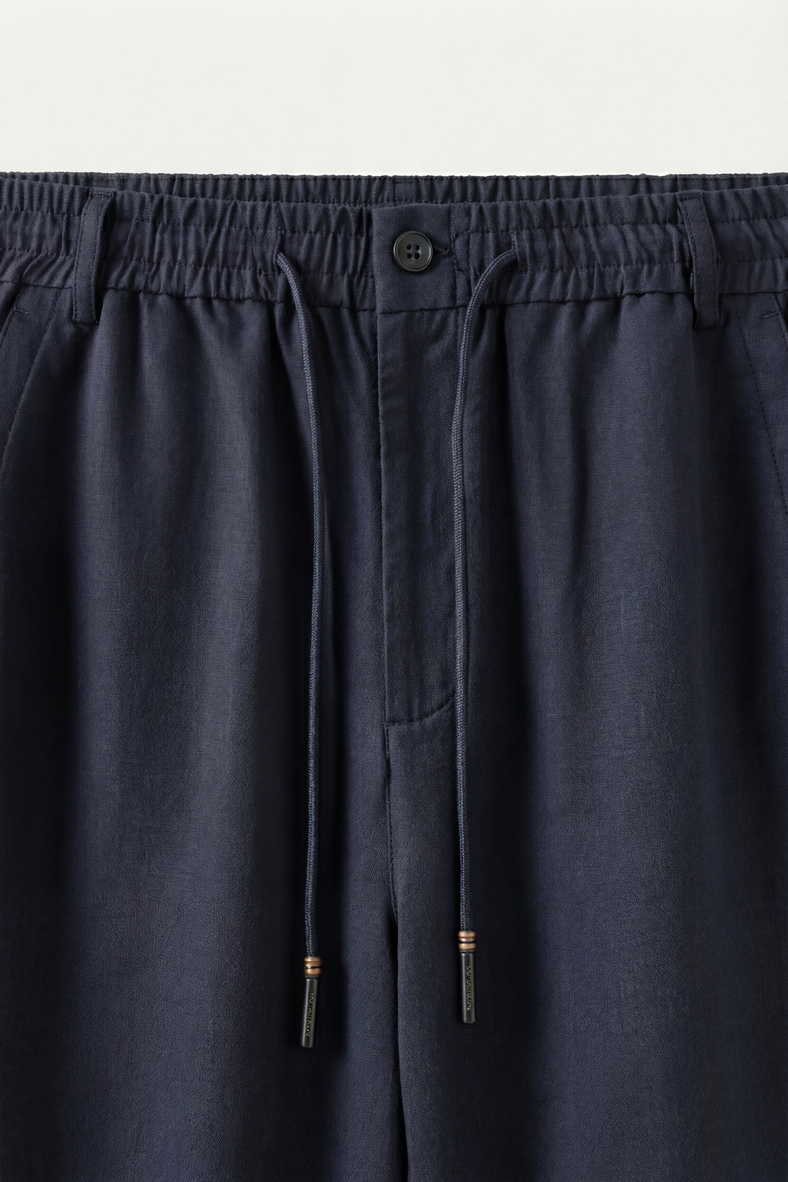 Monteria Stretch Linen Trouser Navy