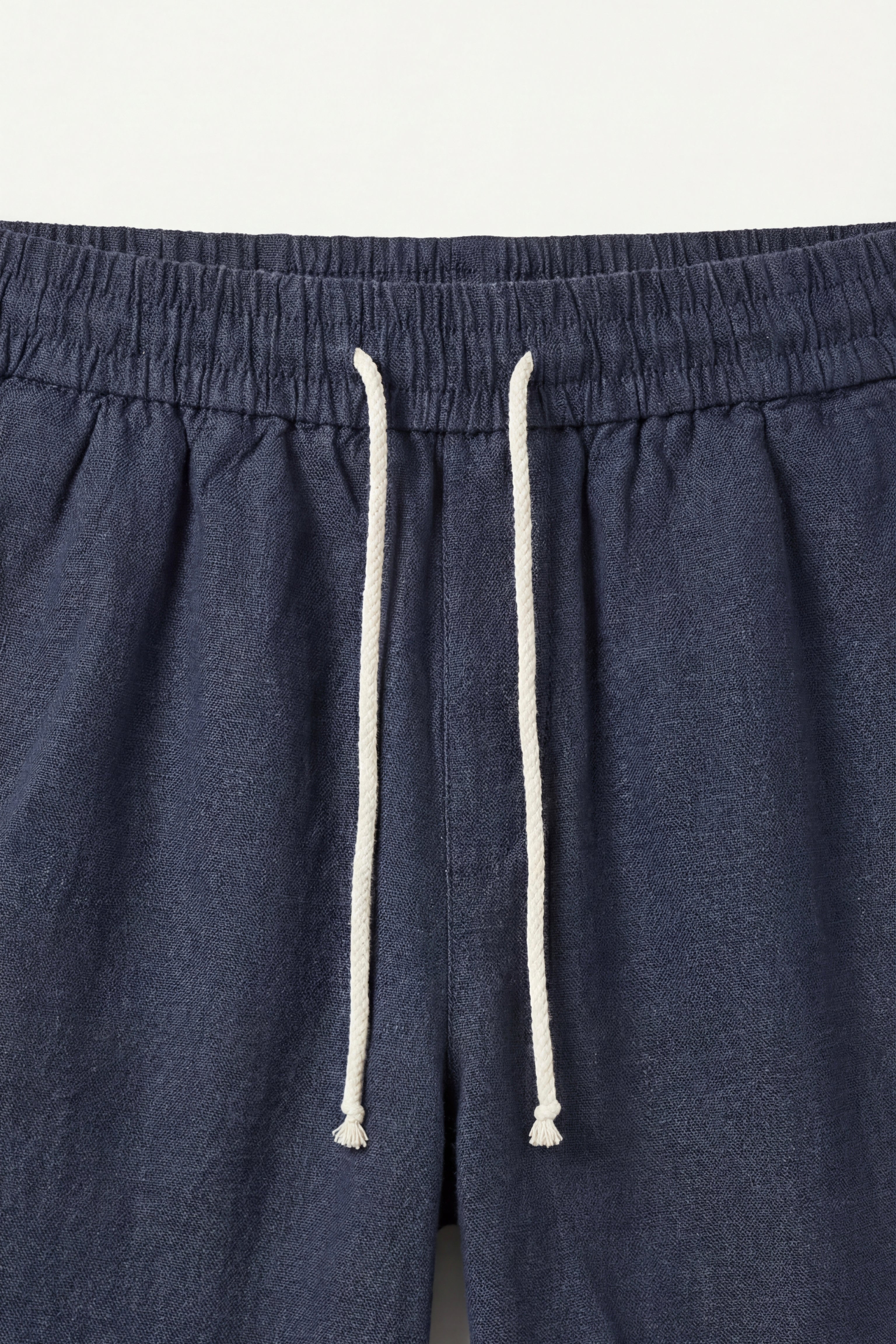 Lecce Linen Drawstring Shorts Navy