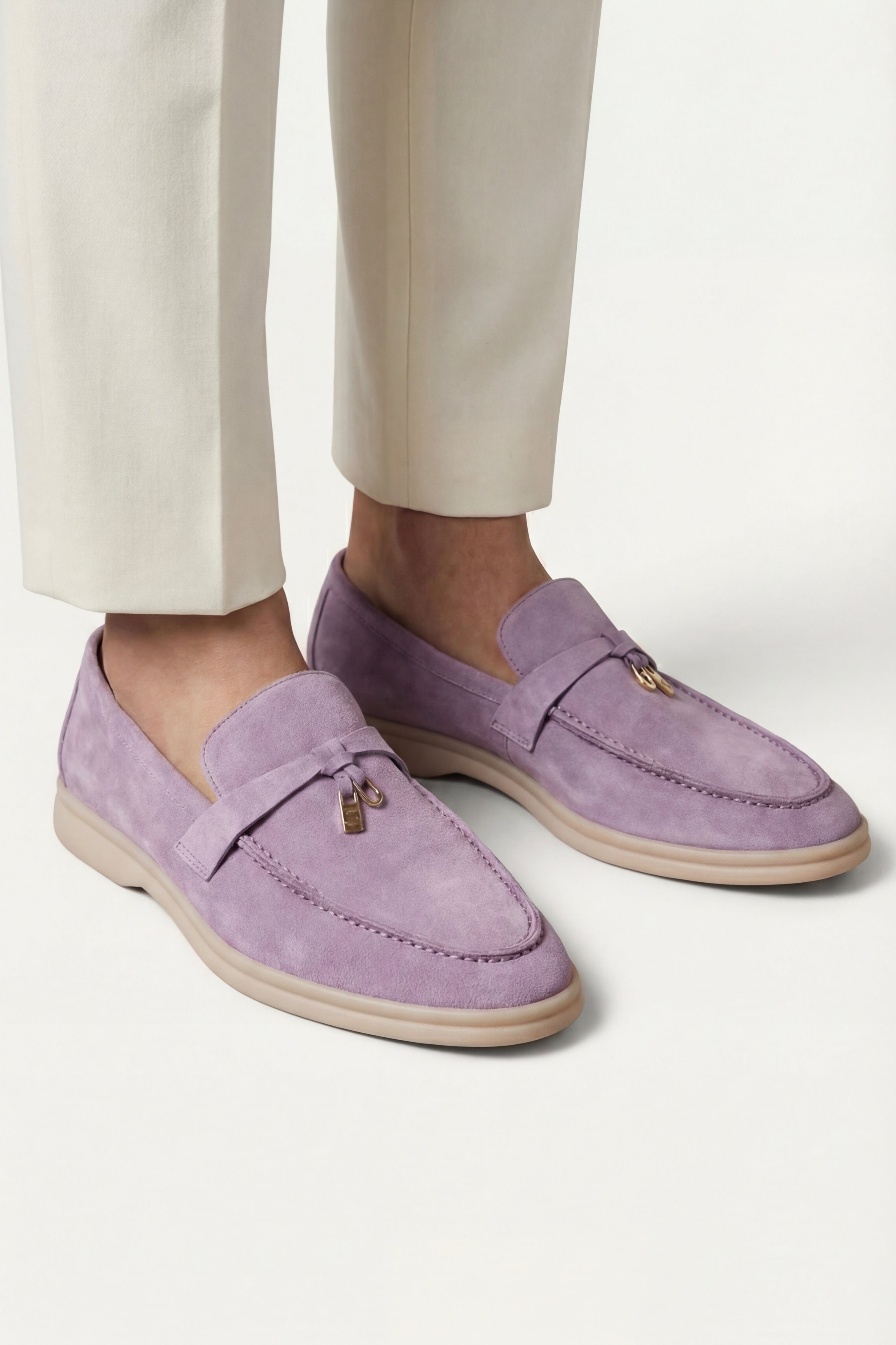 Leonis Buckle Loafer Lilac