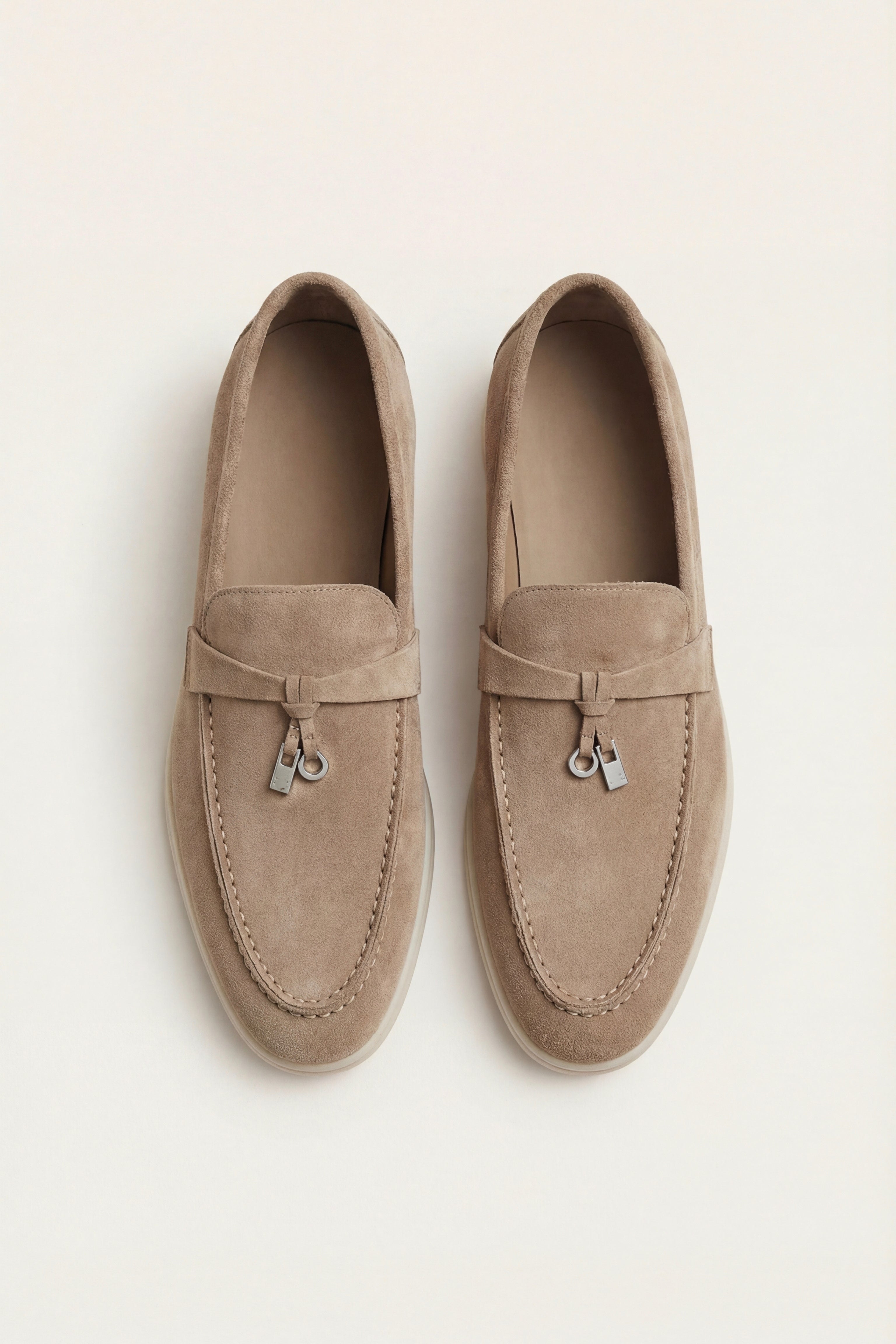 Leonis Buckle Loafer Taupe Brown