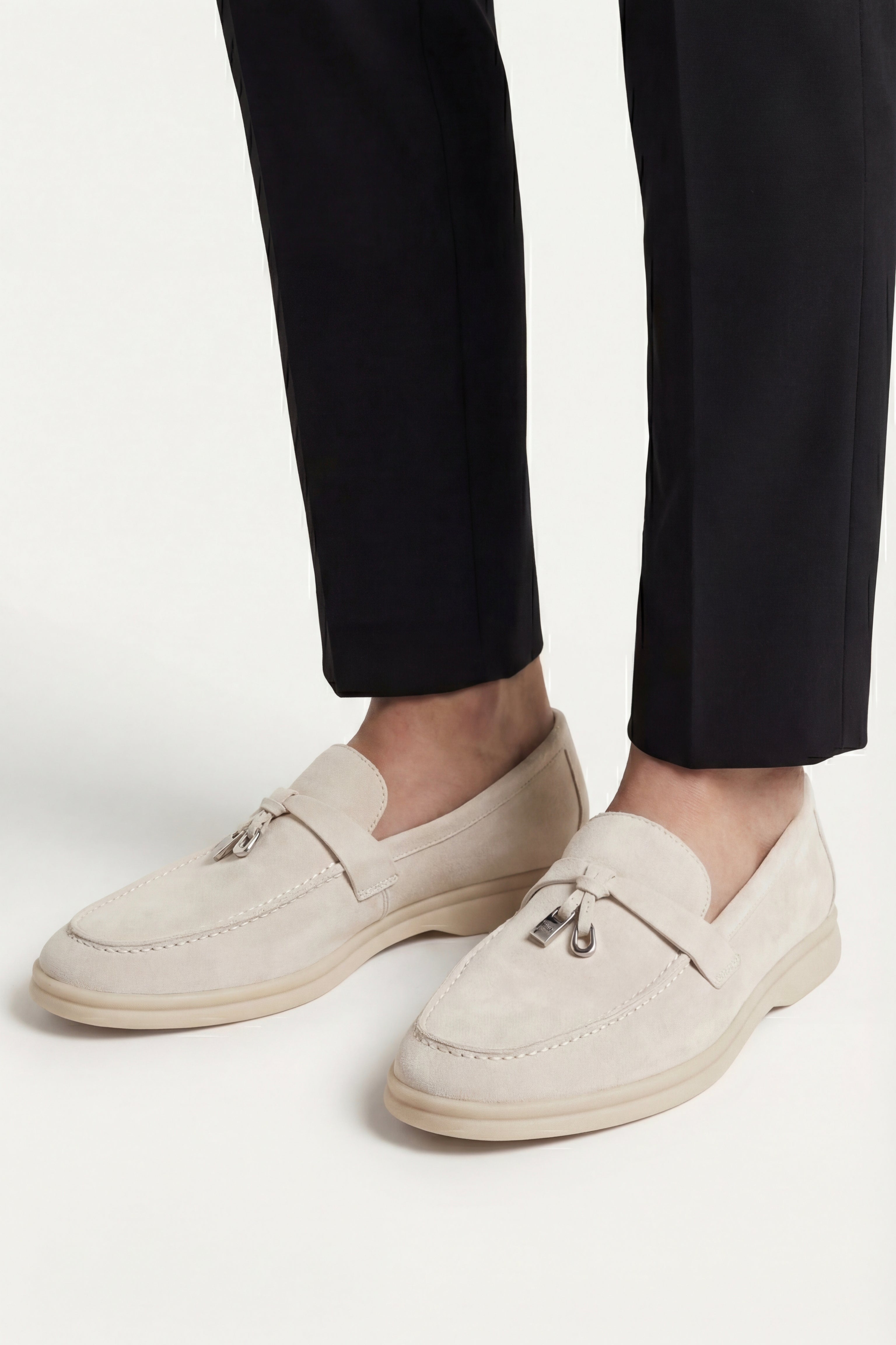Leonis Buckle Loafer Cream