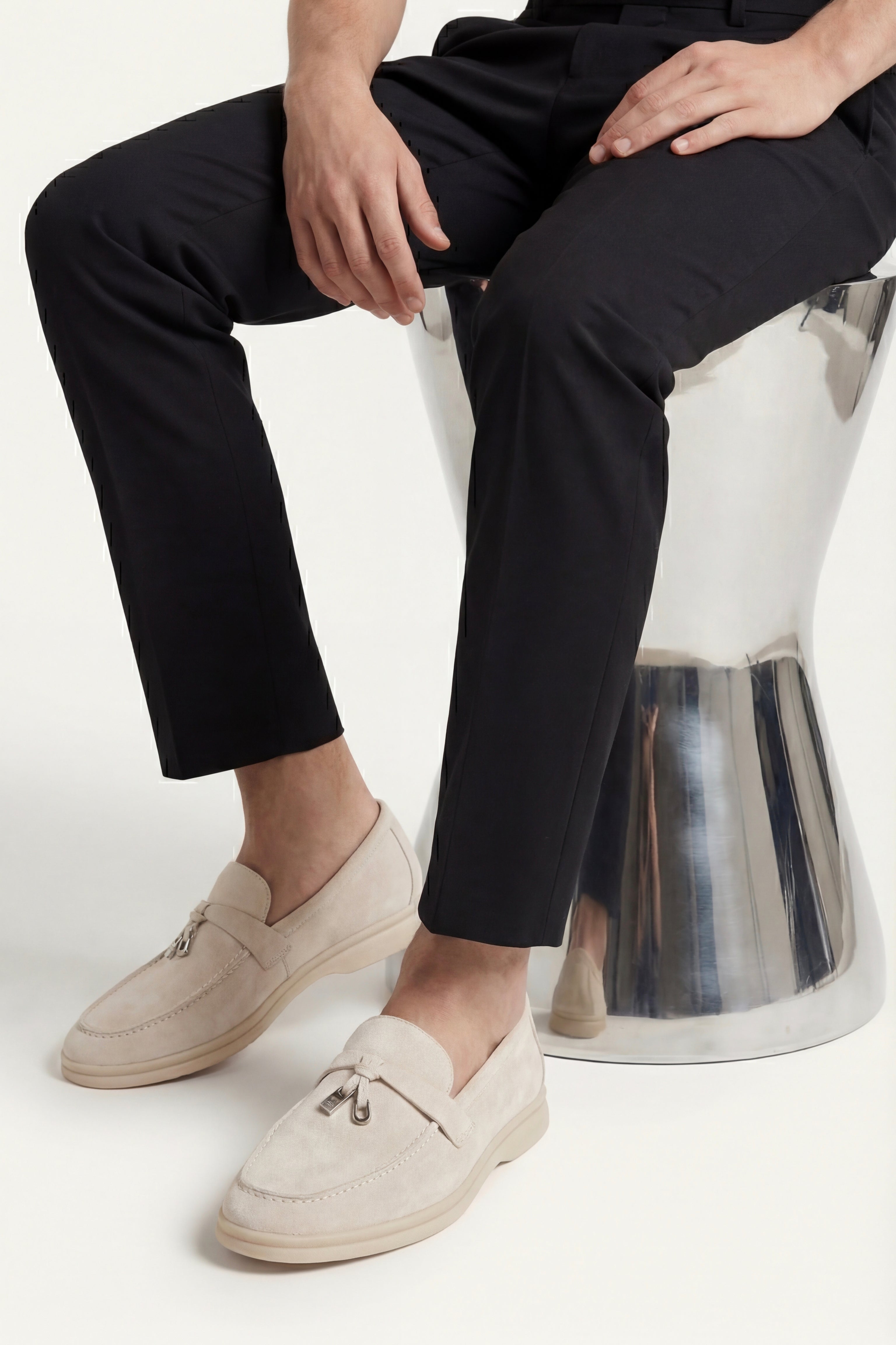Leonis Buckle Loafer Cream