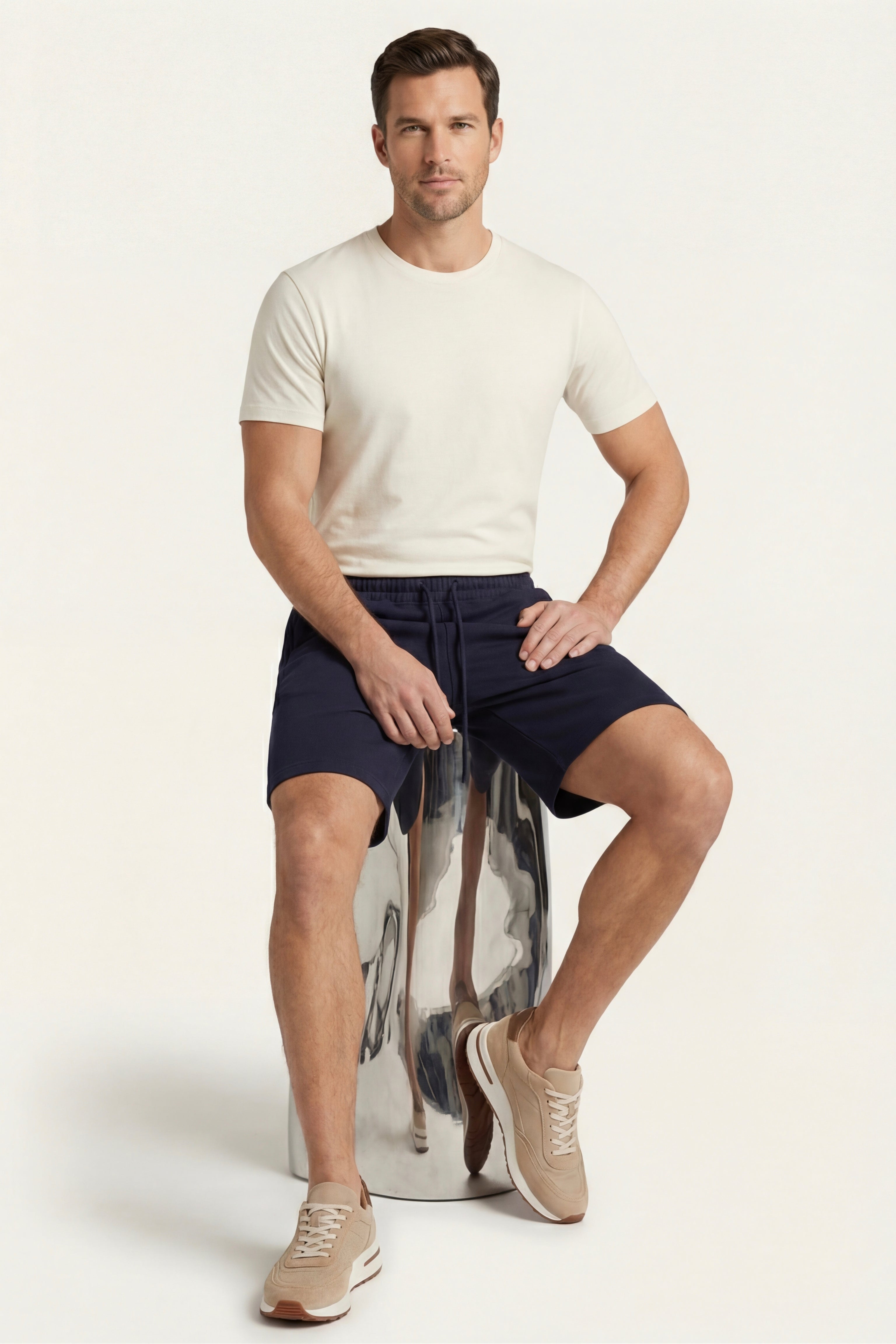 Salerno Drawstring Shorts Navy