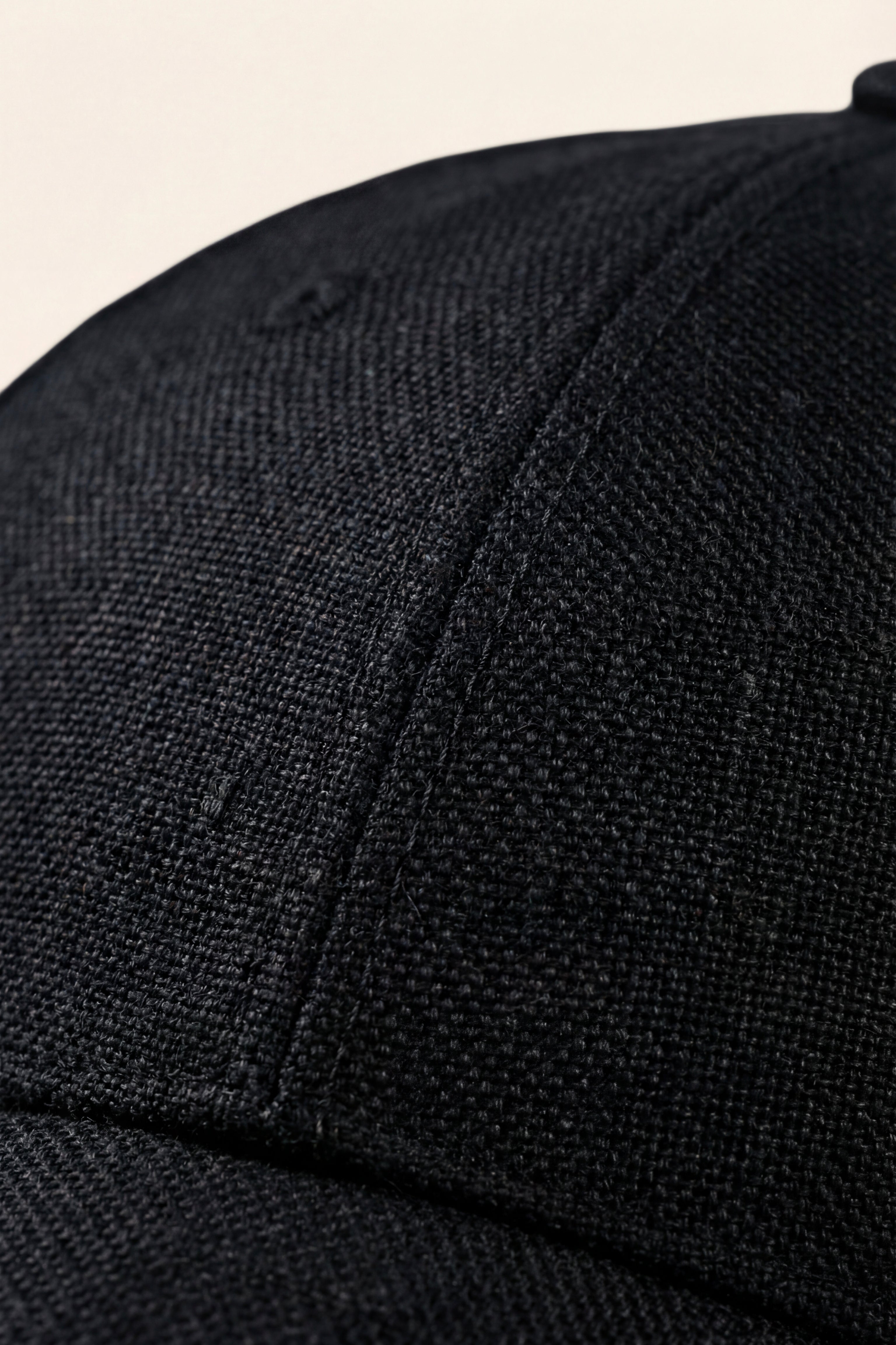 Silano Linen Cap Black