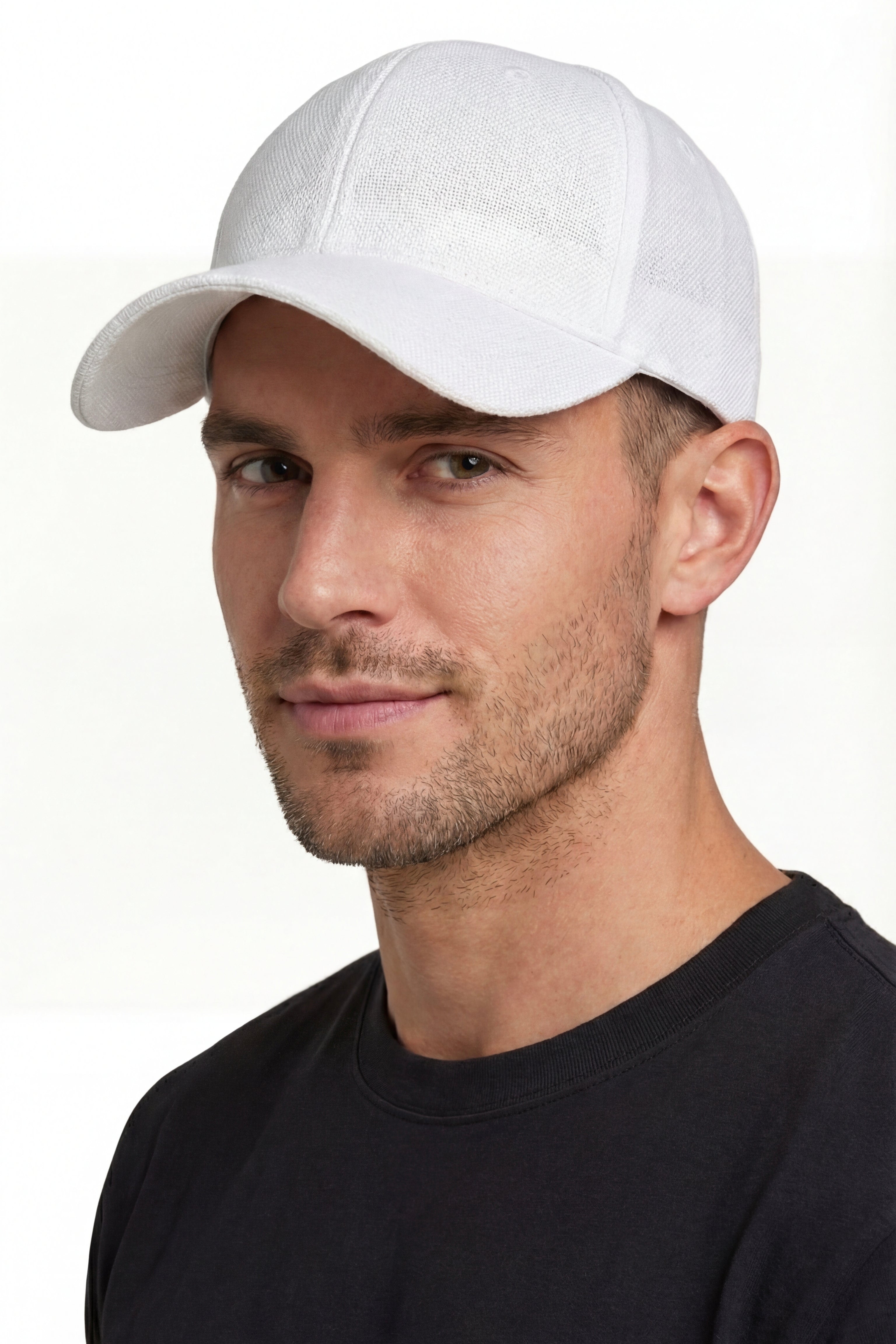 Silano Linen Cap White