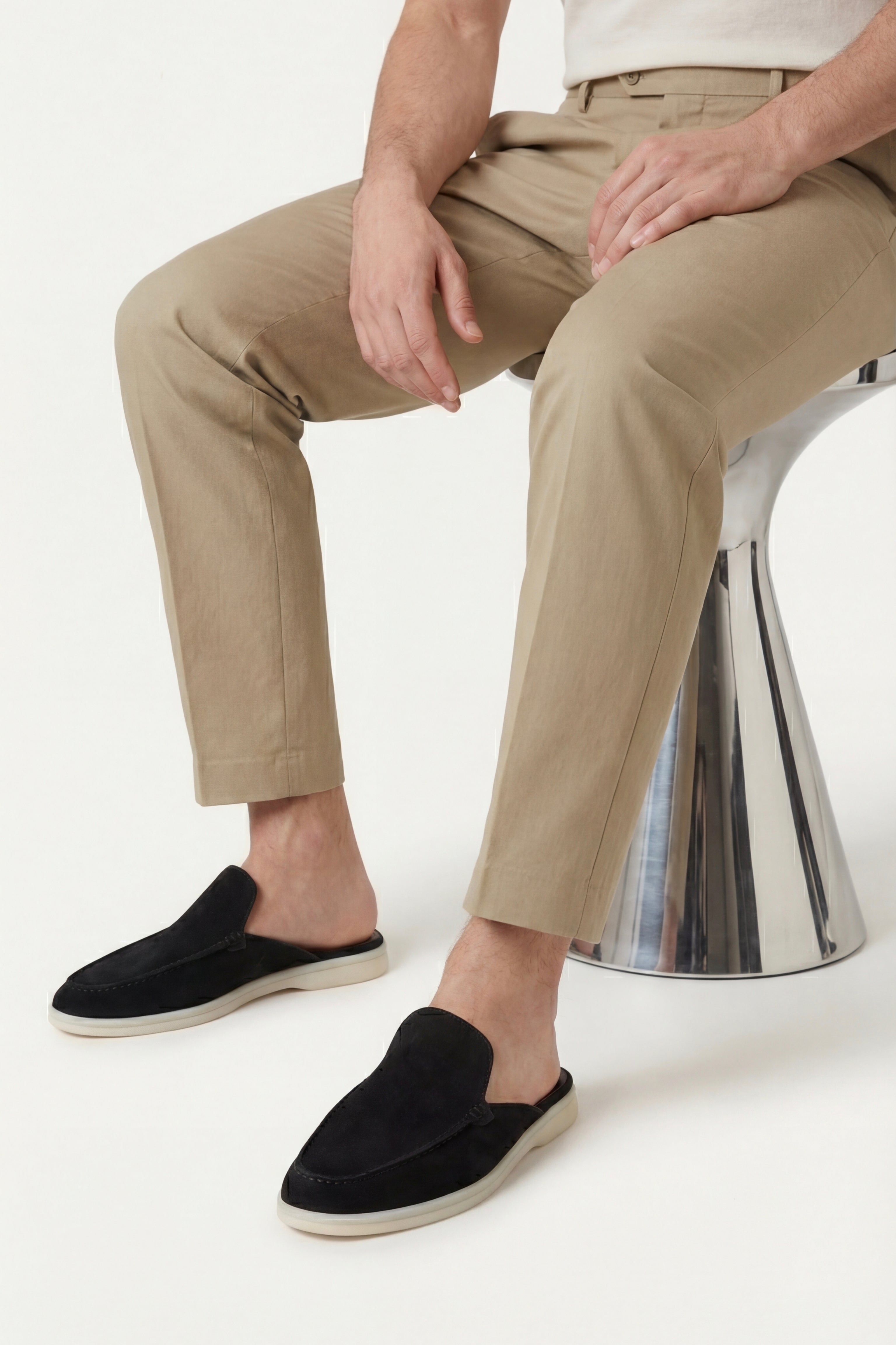 Torino Leather Mule Black