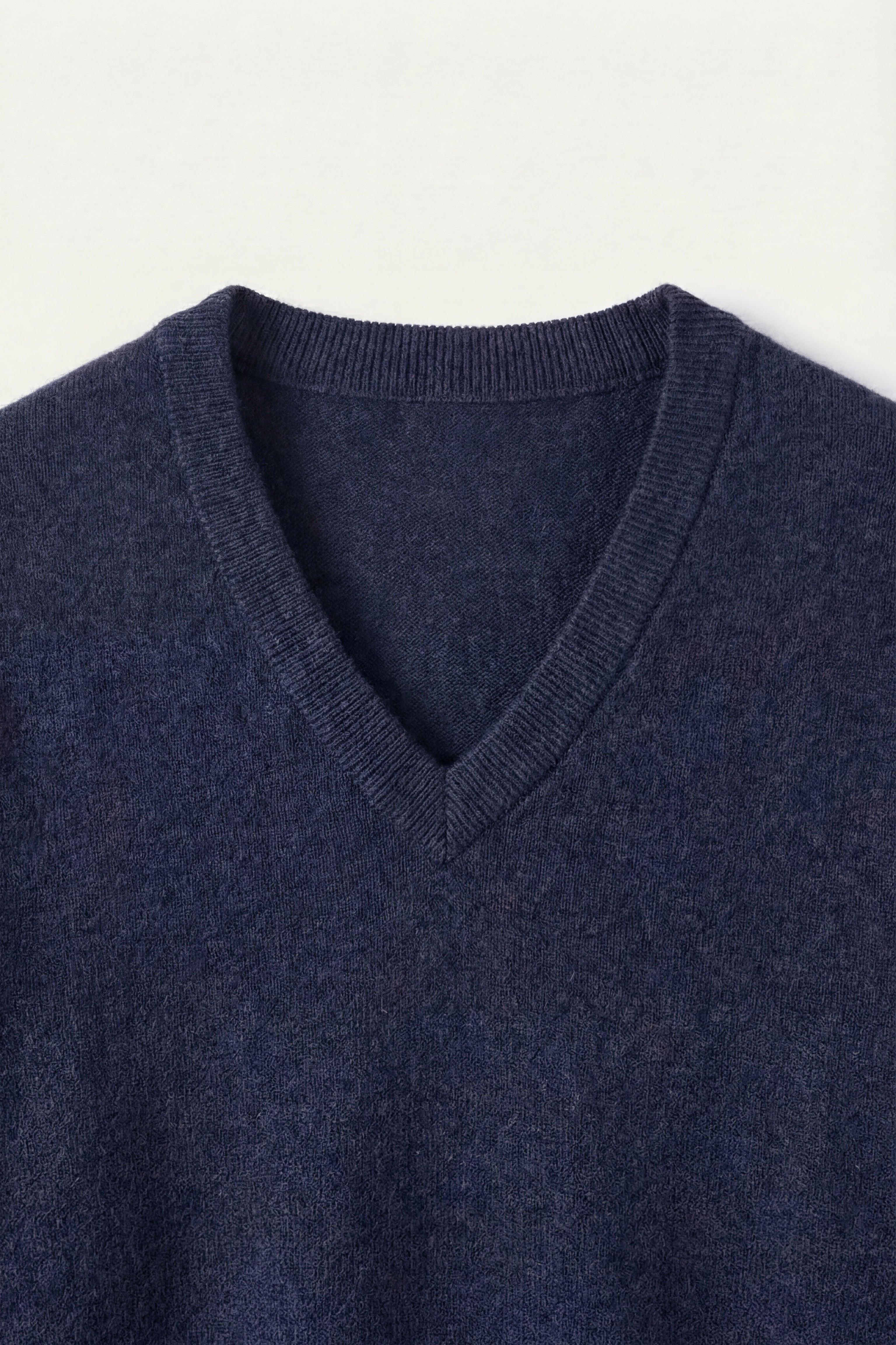 Merano V-Neck Knit Sweater Navy