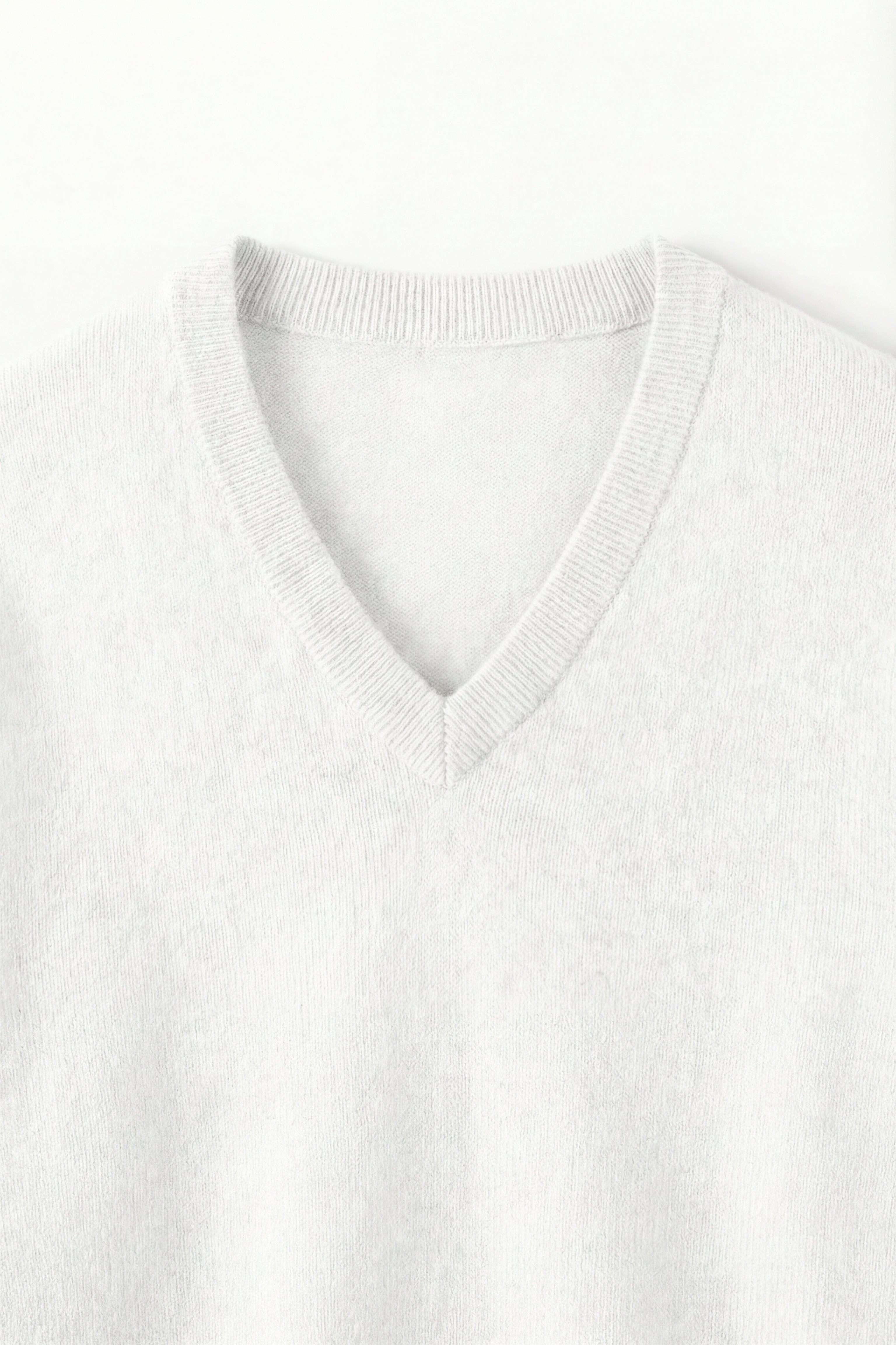 Merano V-Neck Knit Sweater White
