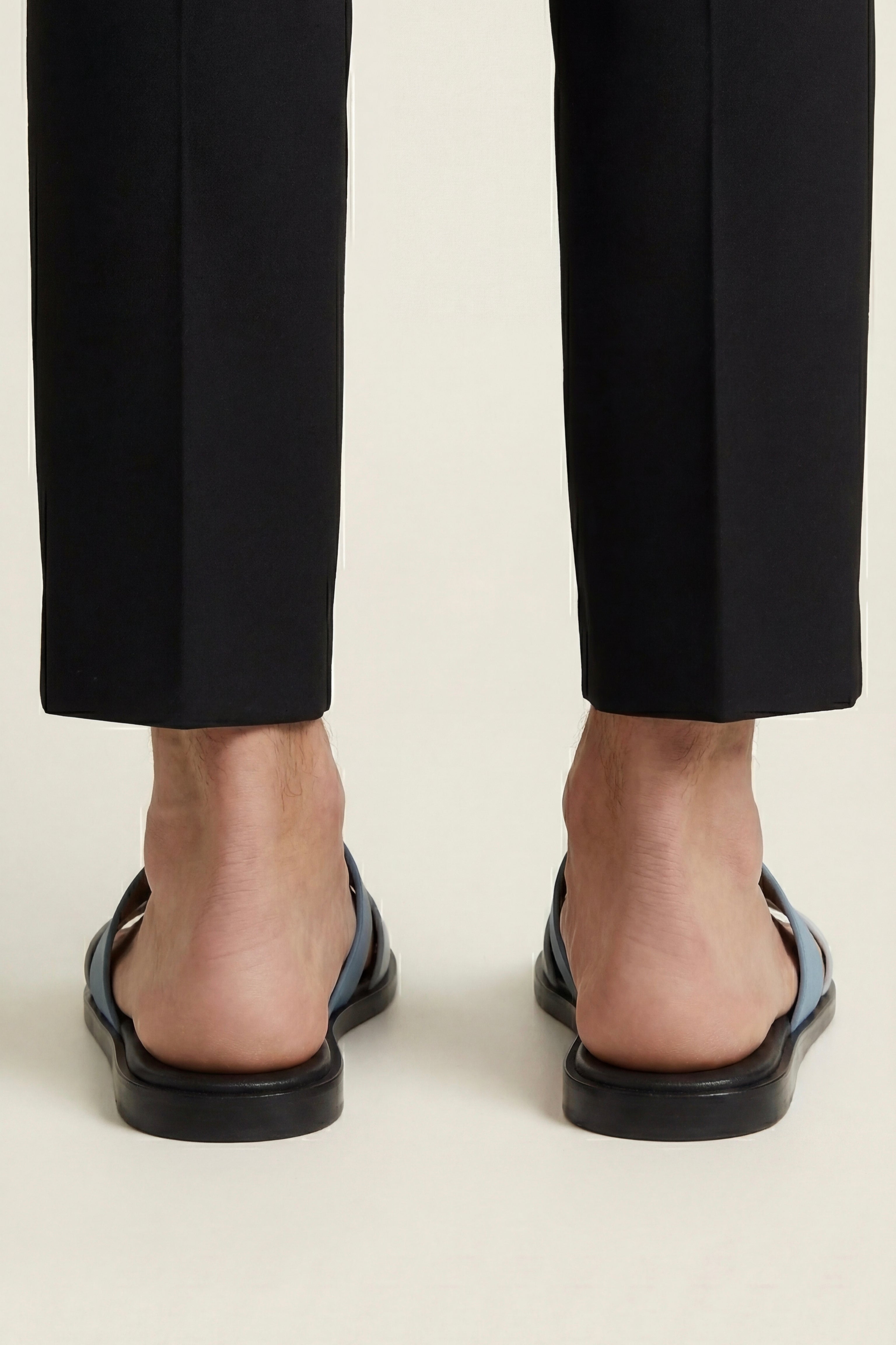 Arezzo Leather Sandal Blue & White