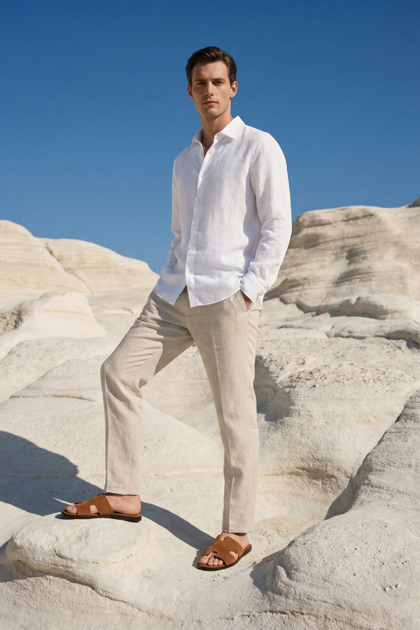 Matera Suede Sandal Brown