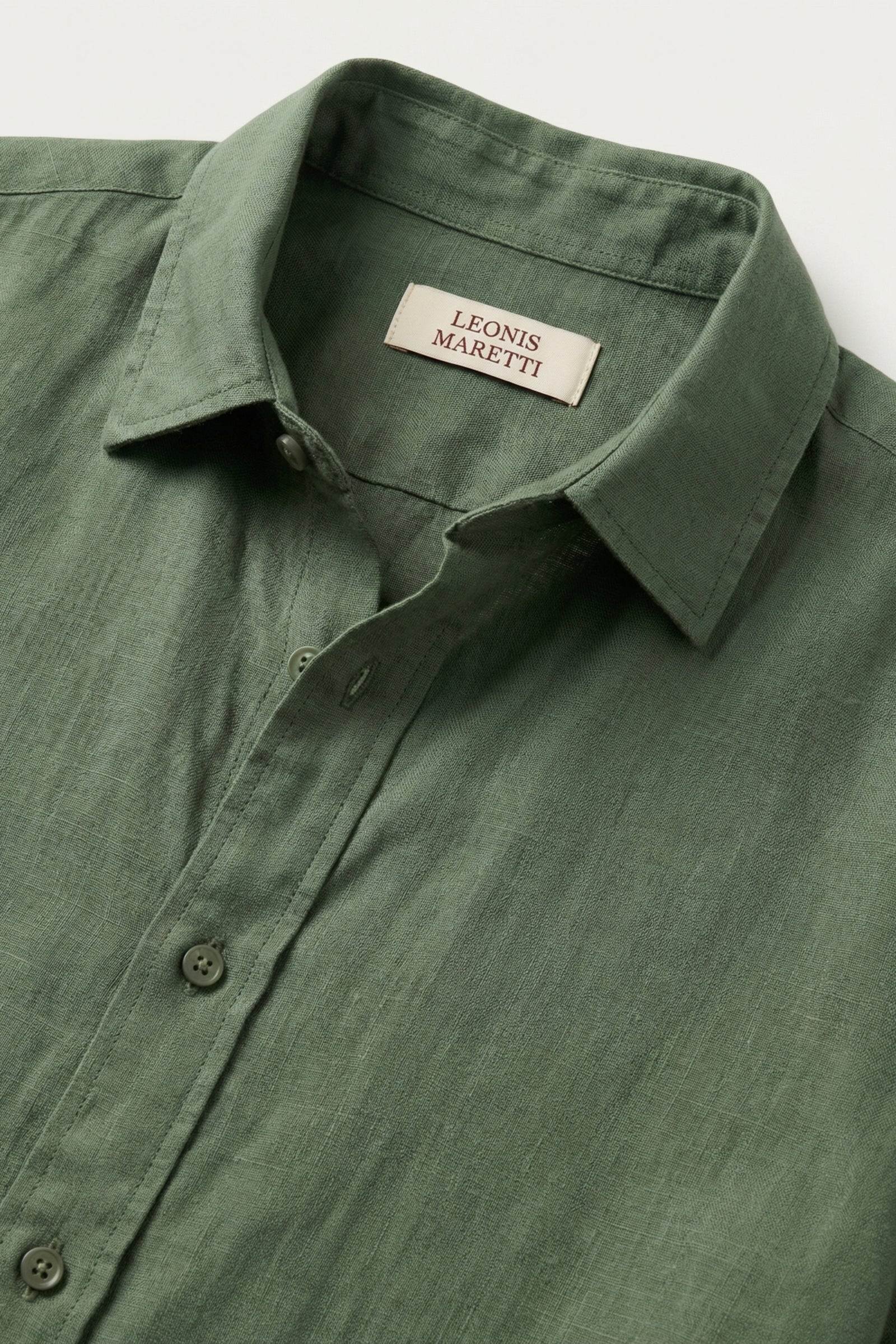 Verona Linen Shirt & Shorts Green/Beige