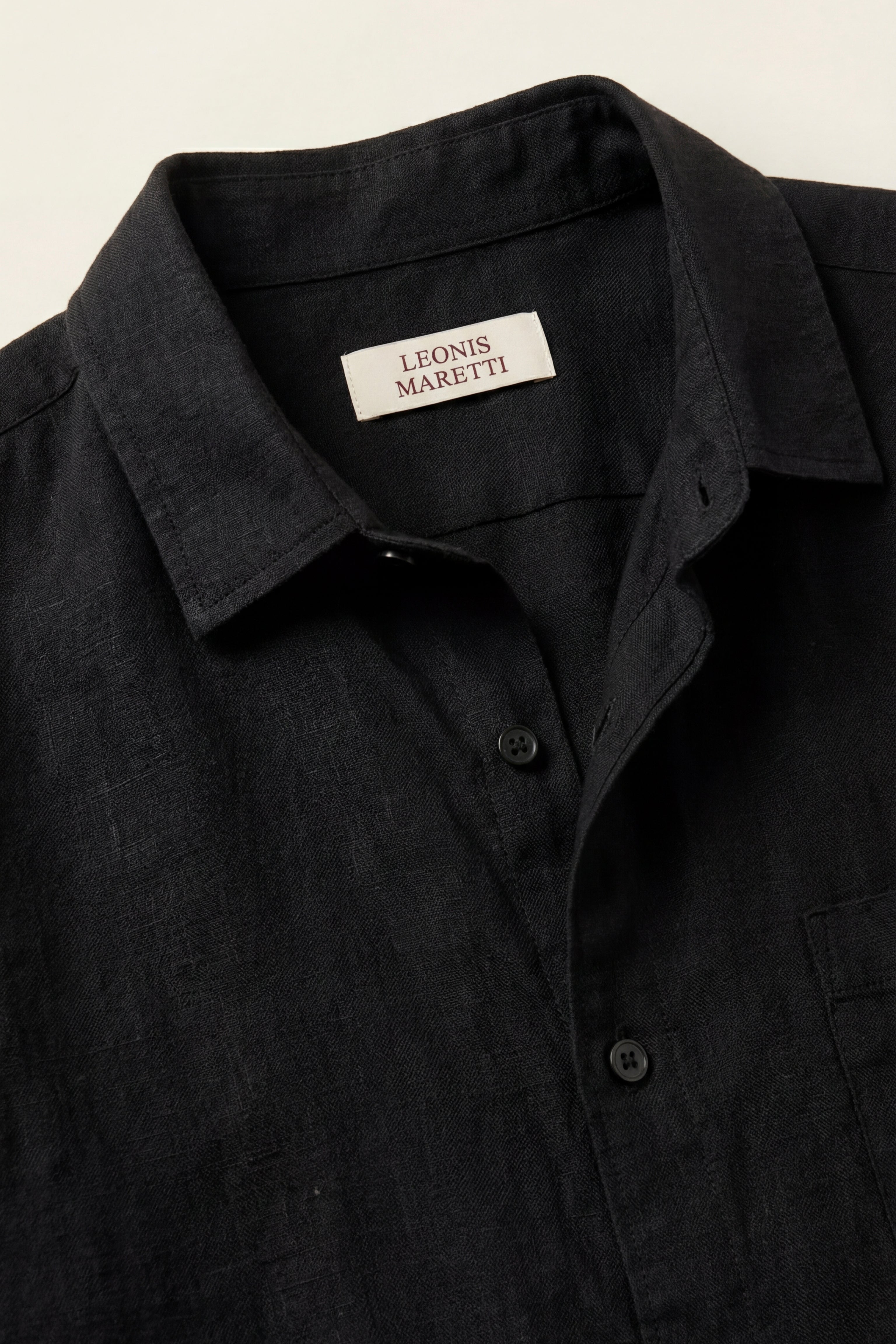 Verona Linen Shirt & Shorts Black