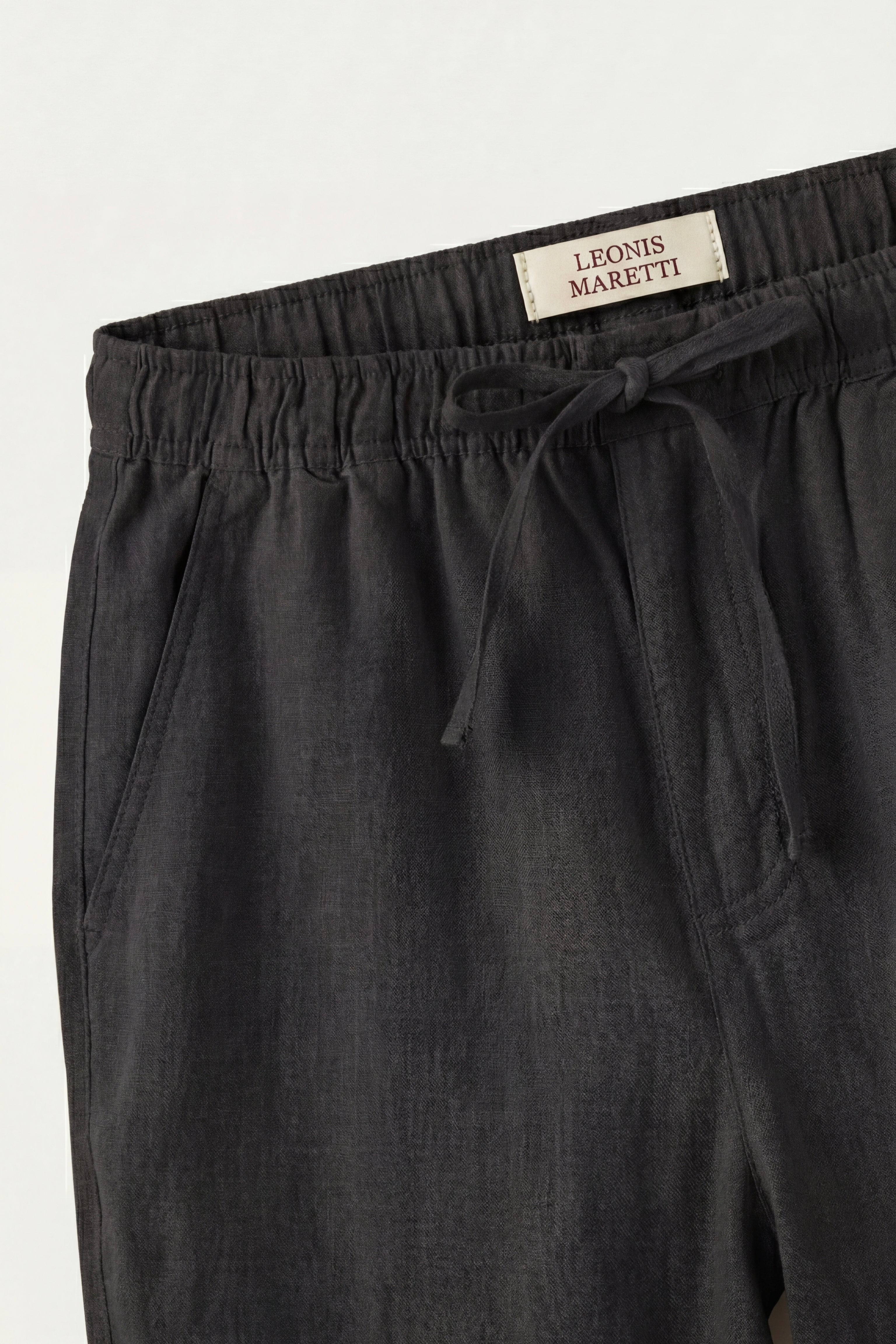 Verona Linen Shirt & Shorts Beige/Black