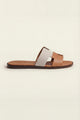 Arezzo Leather Sandal Beige & Tan