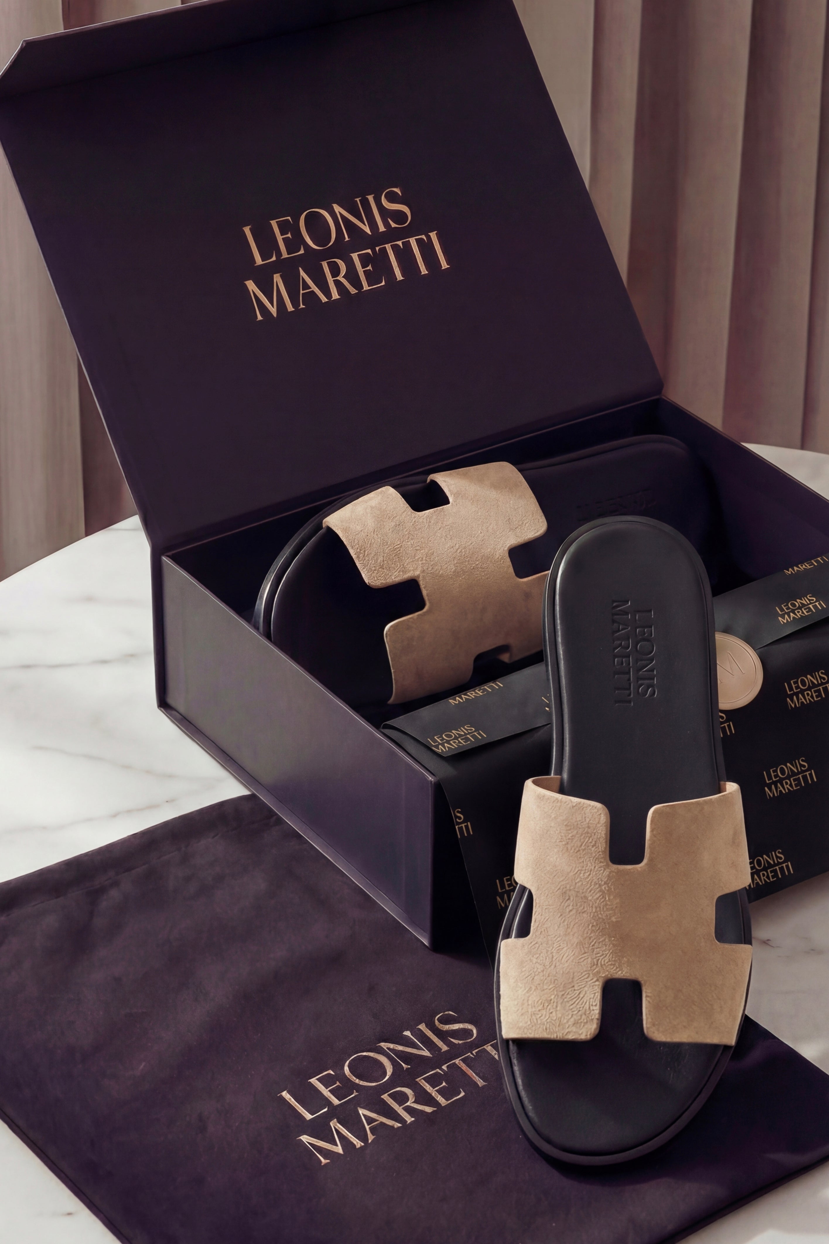 Matera Suede Sandal Sand