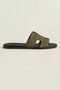 Matera Suede Sandal Olive