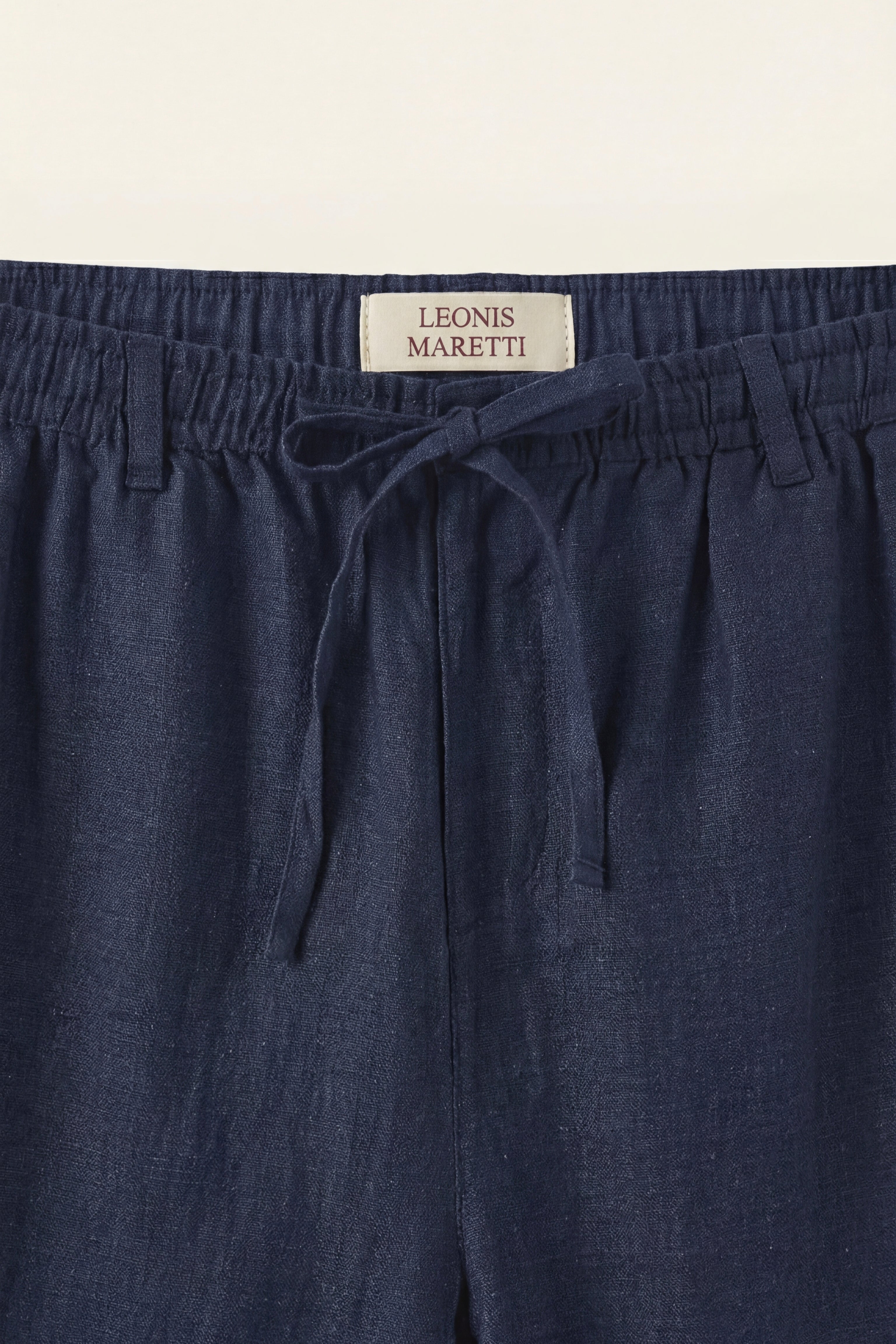 Rimini Linen Drawstring Shorts Blue