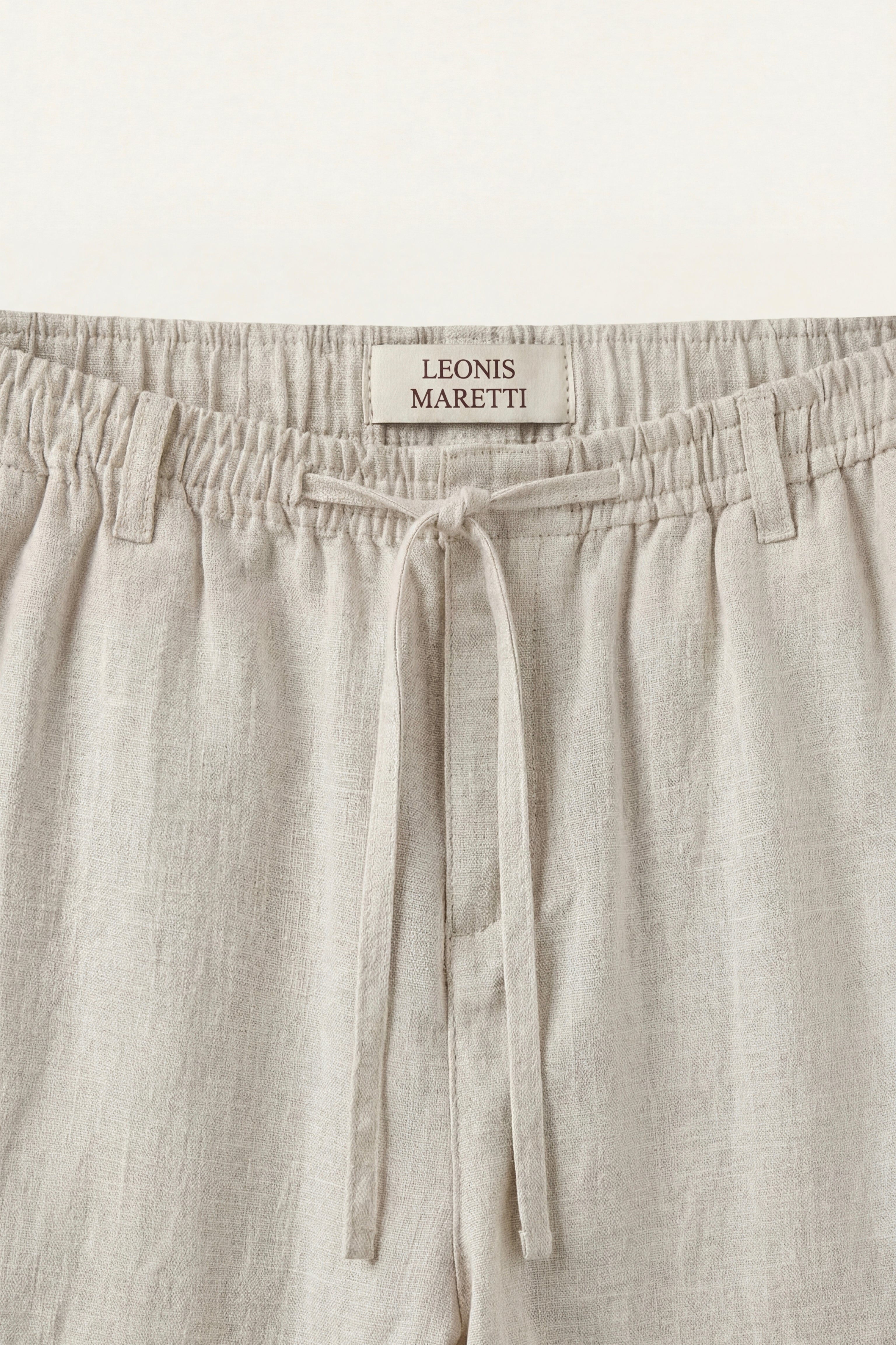 Rimini Linen Drawstring Shorts Beige