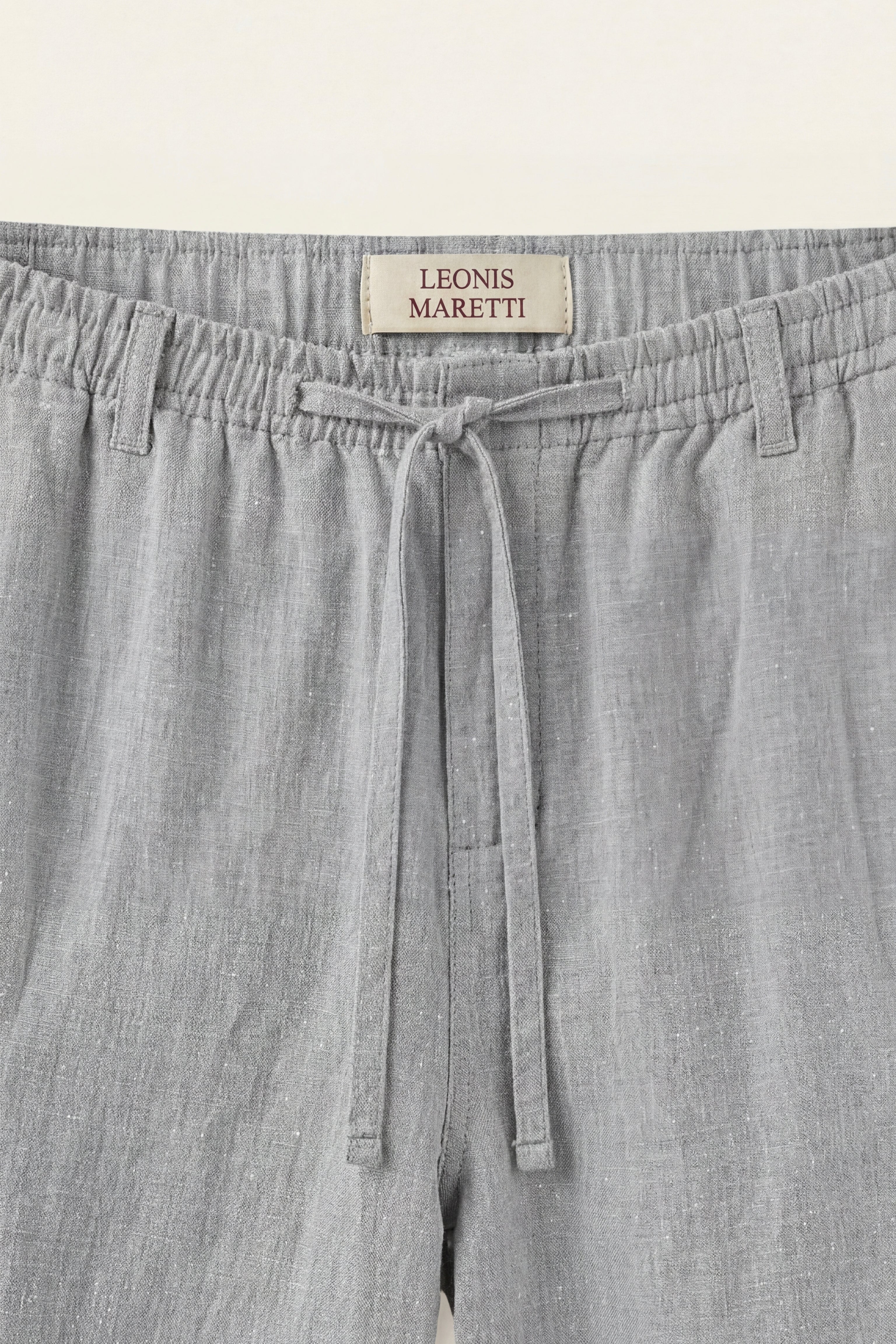 Rimini Linen Drawstring Shorts Grey