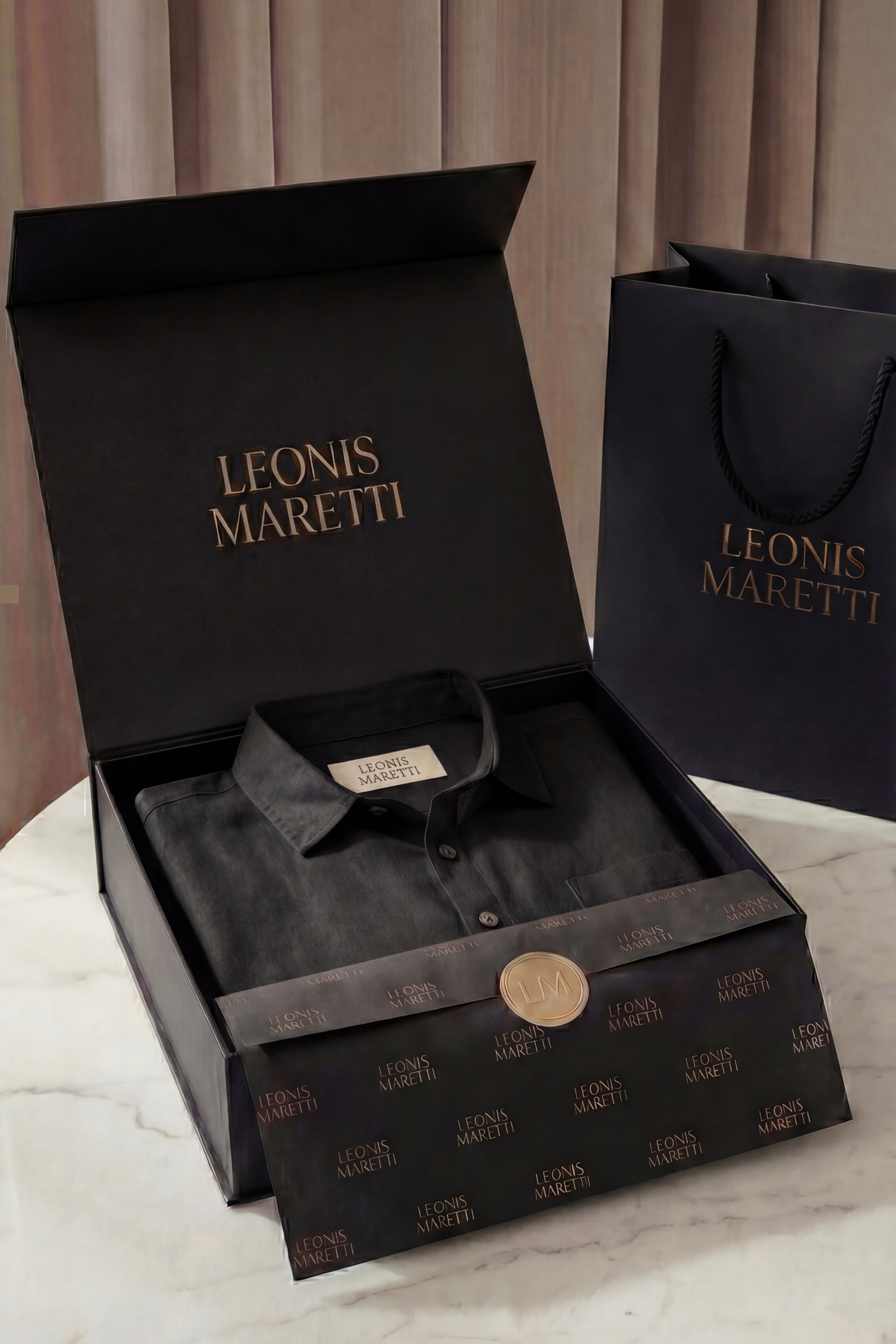 Torino Linen Shirt Black