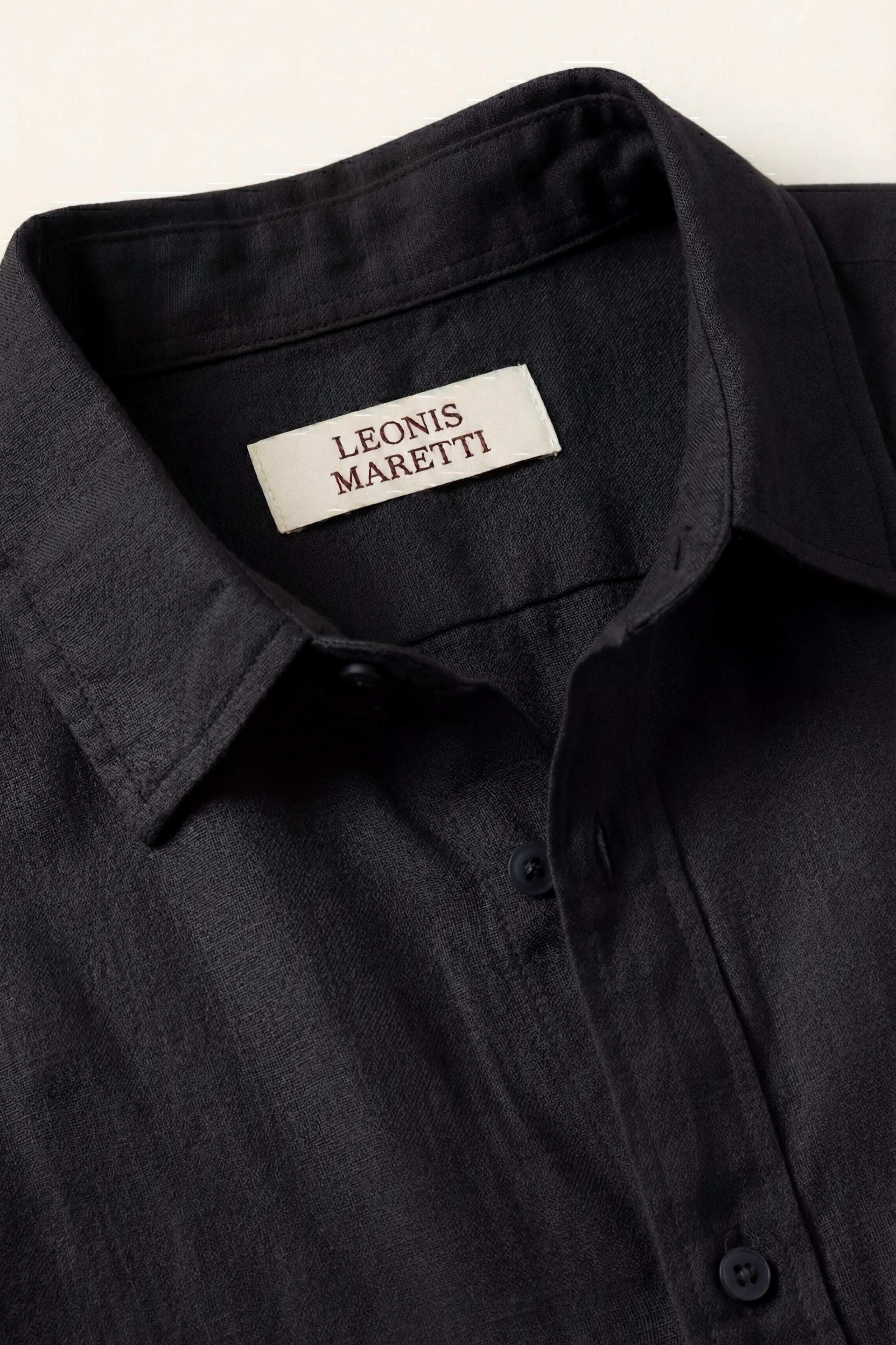 Trento Linen Set Black/Beige