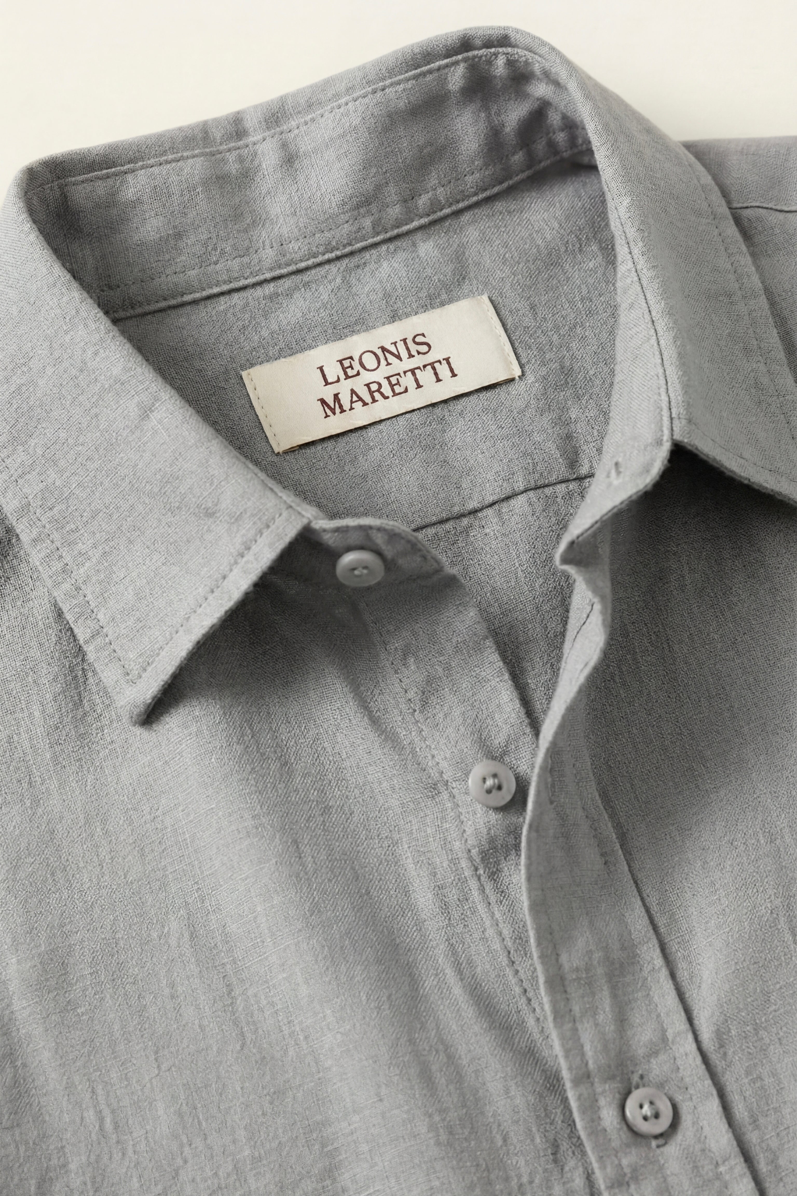 Pisa Linen Set Long Sleeve Grey/Beige