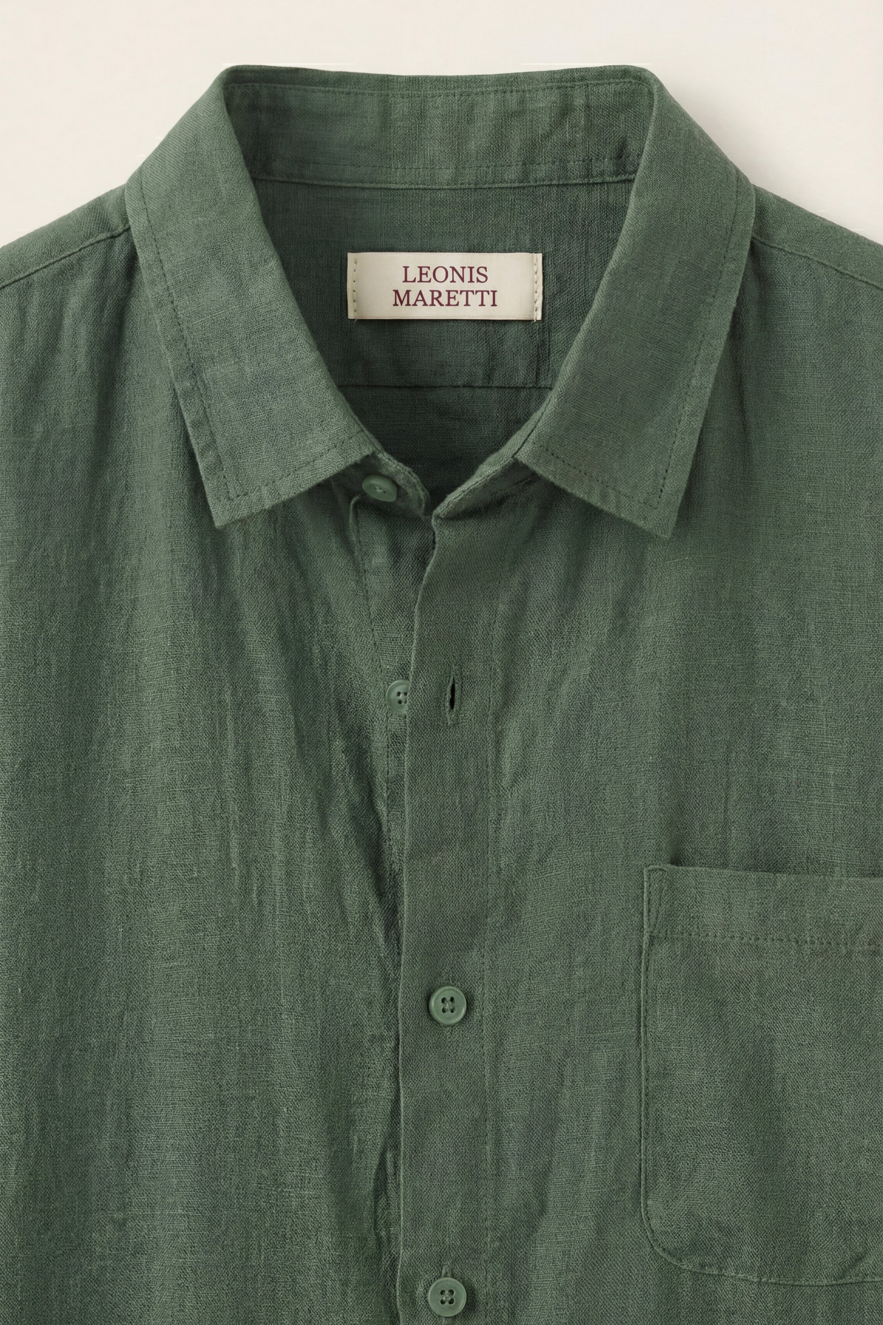 Vicenza Linen Short Sleeve Green