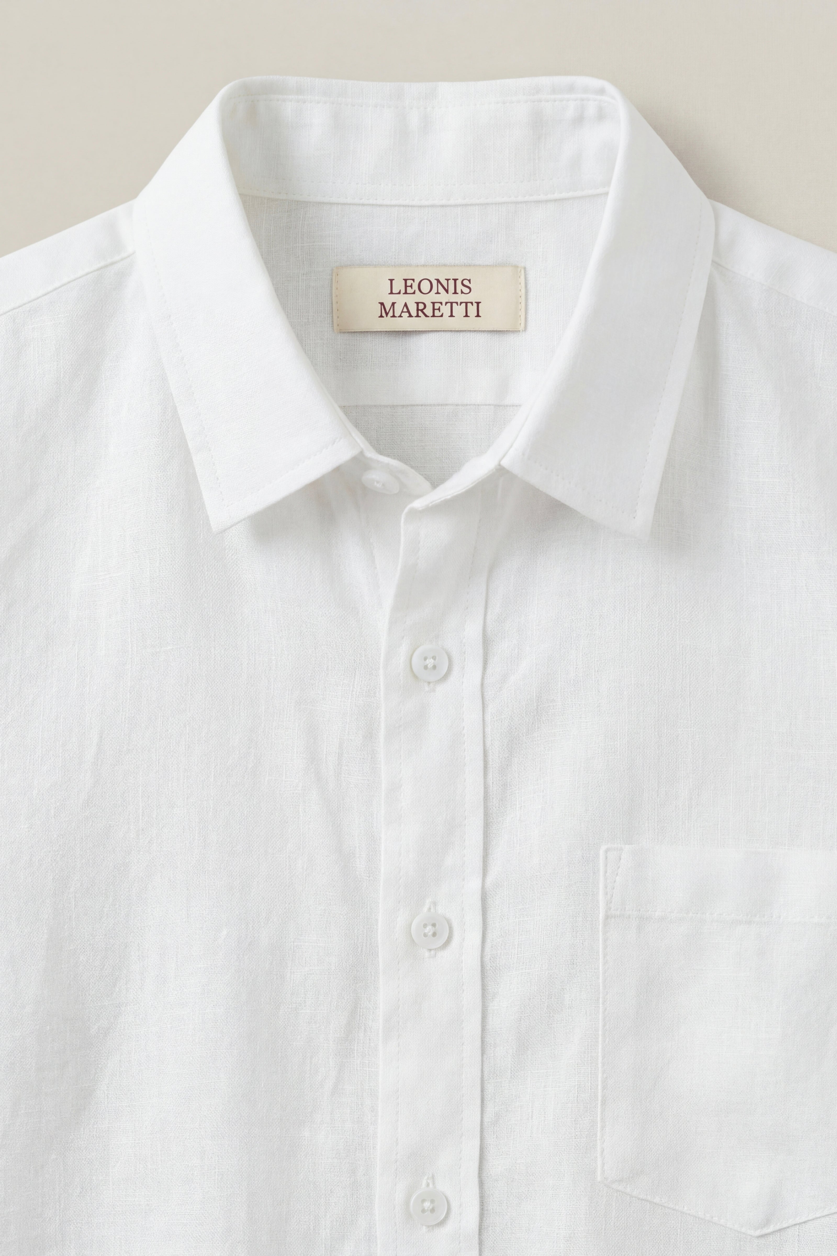 Vicenza Linen Short Sleeve White