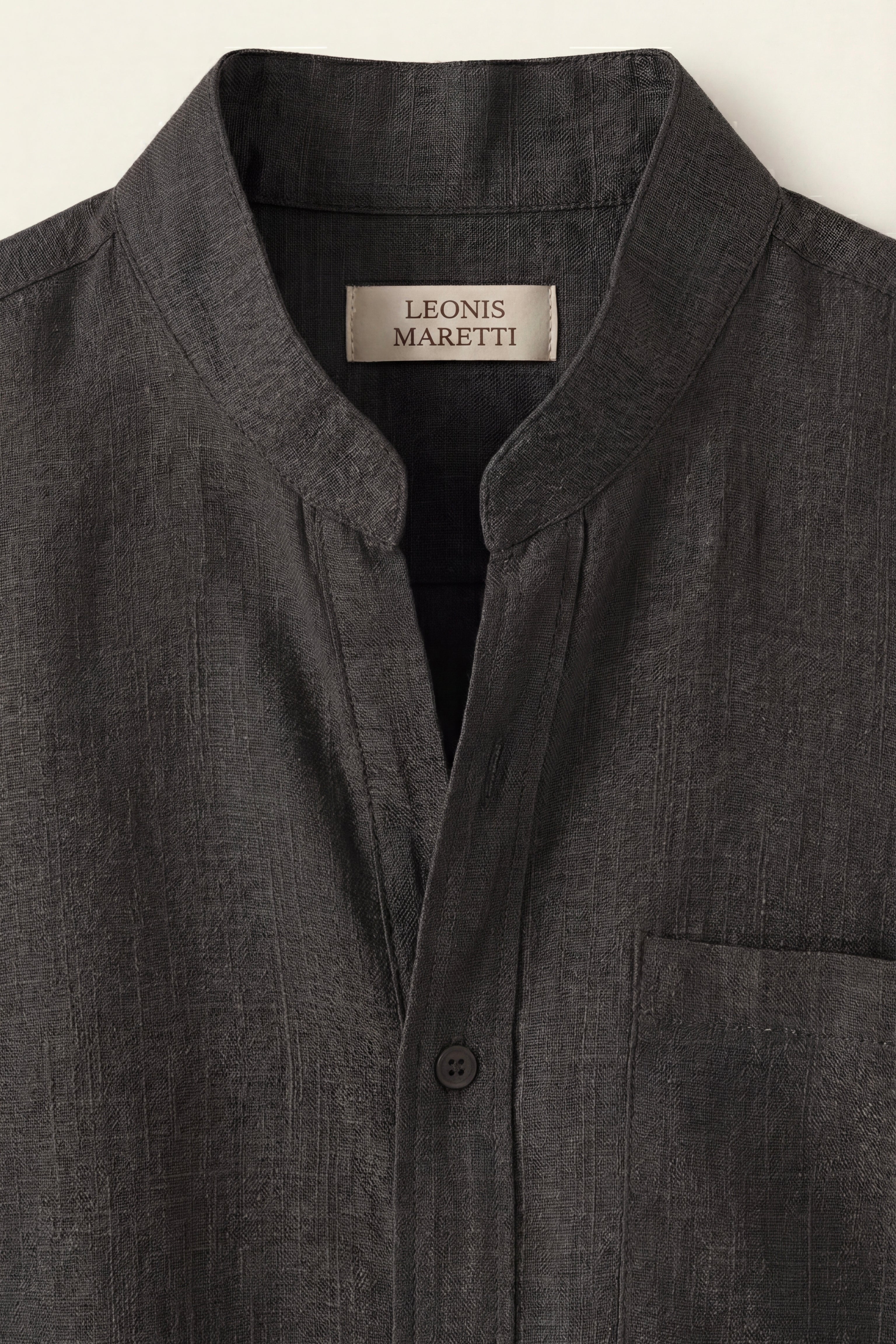 Treviso Linen Short Sleeve Black