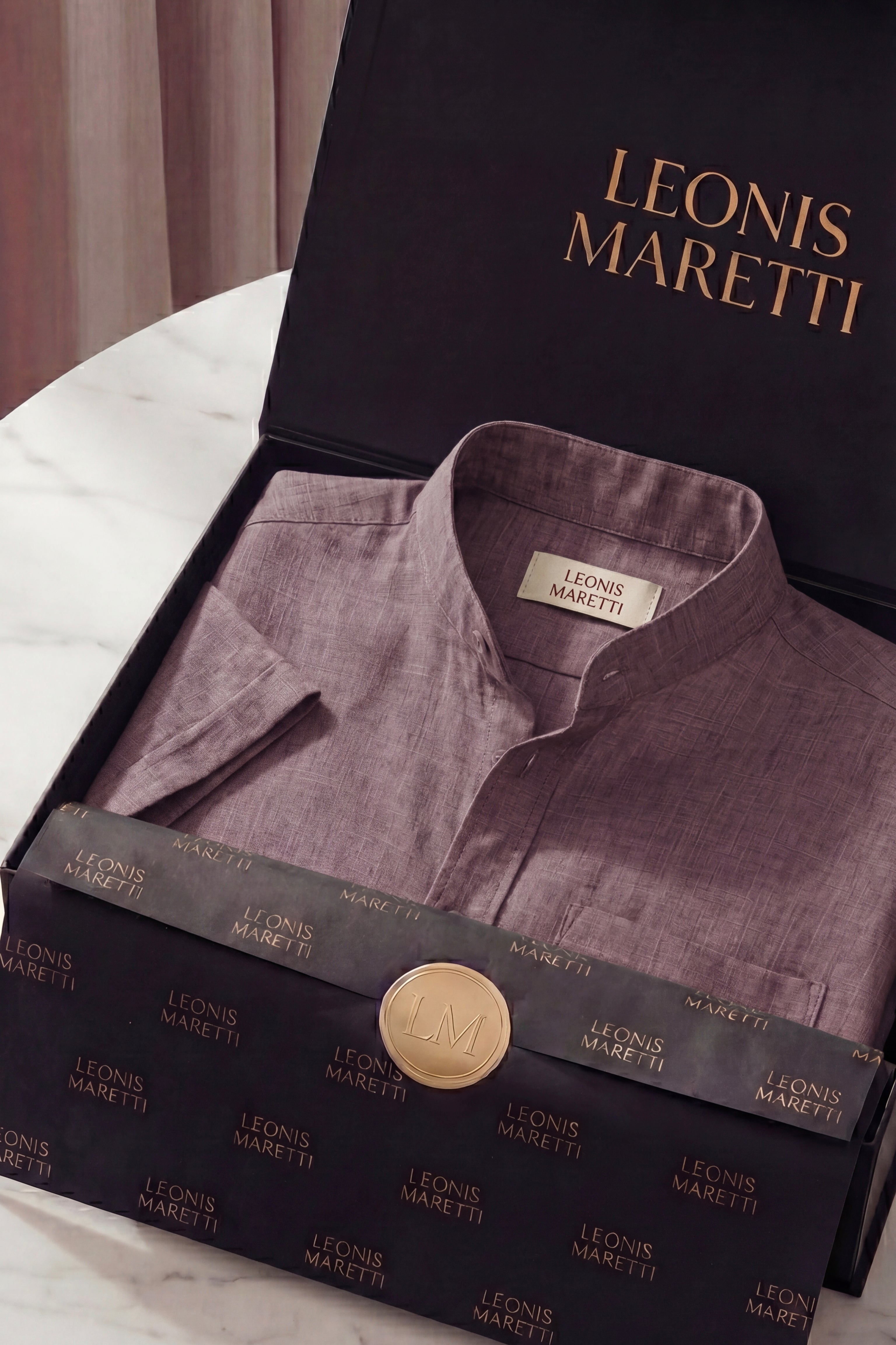 Treviso Linen Short Sleeve Purple