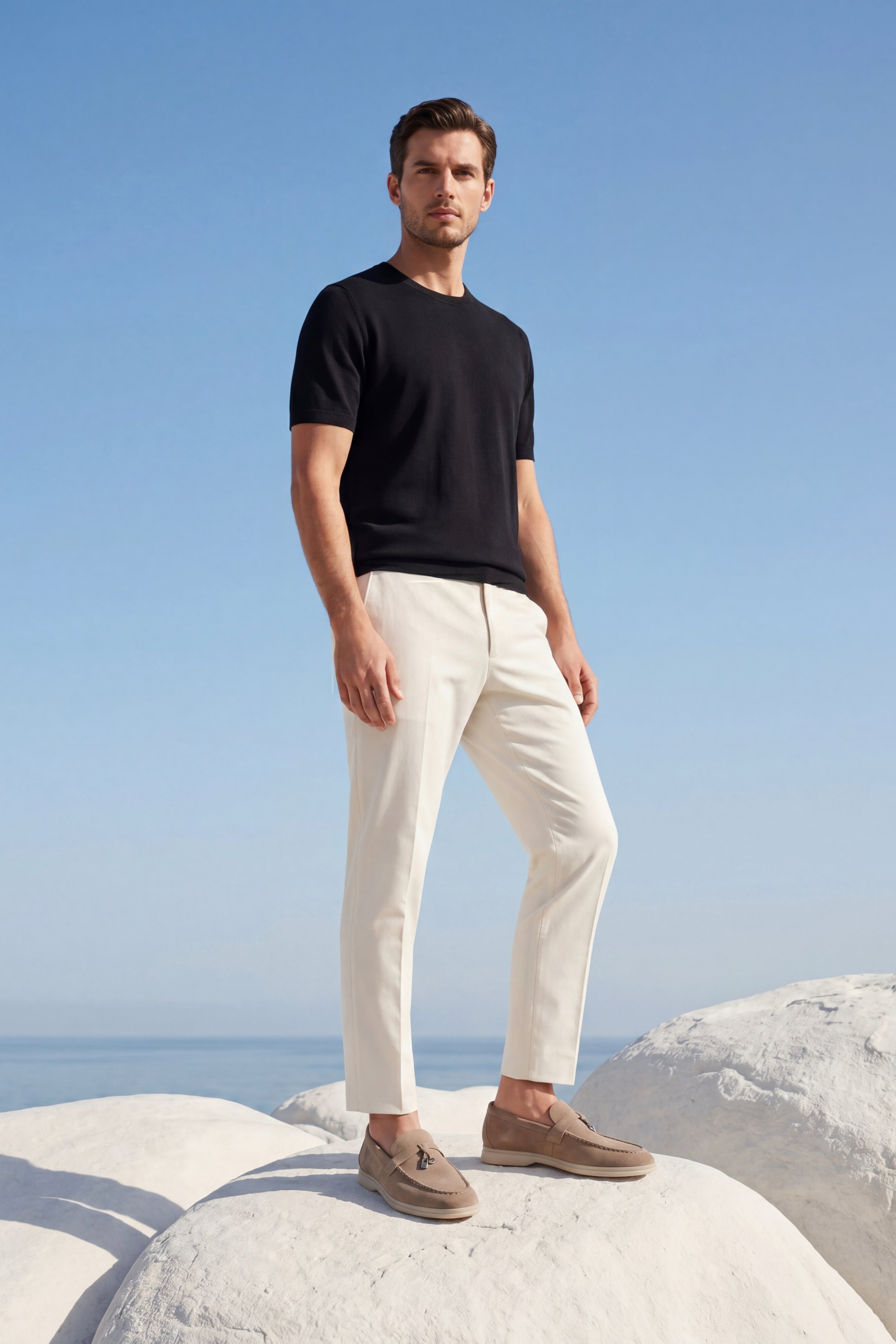 Leonis Buckle Loafer Taupe Brown