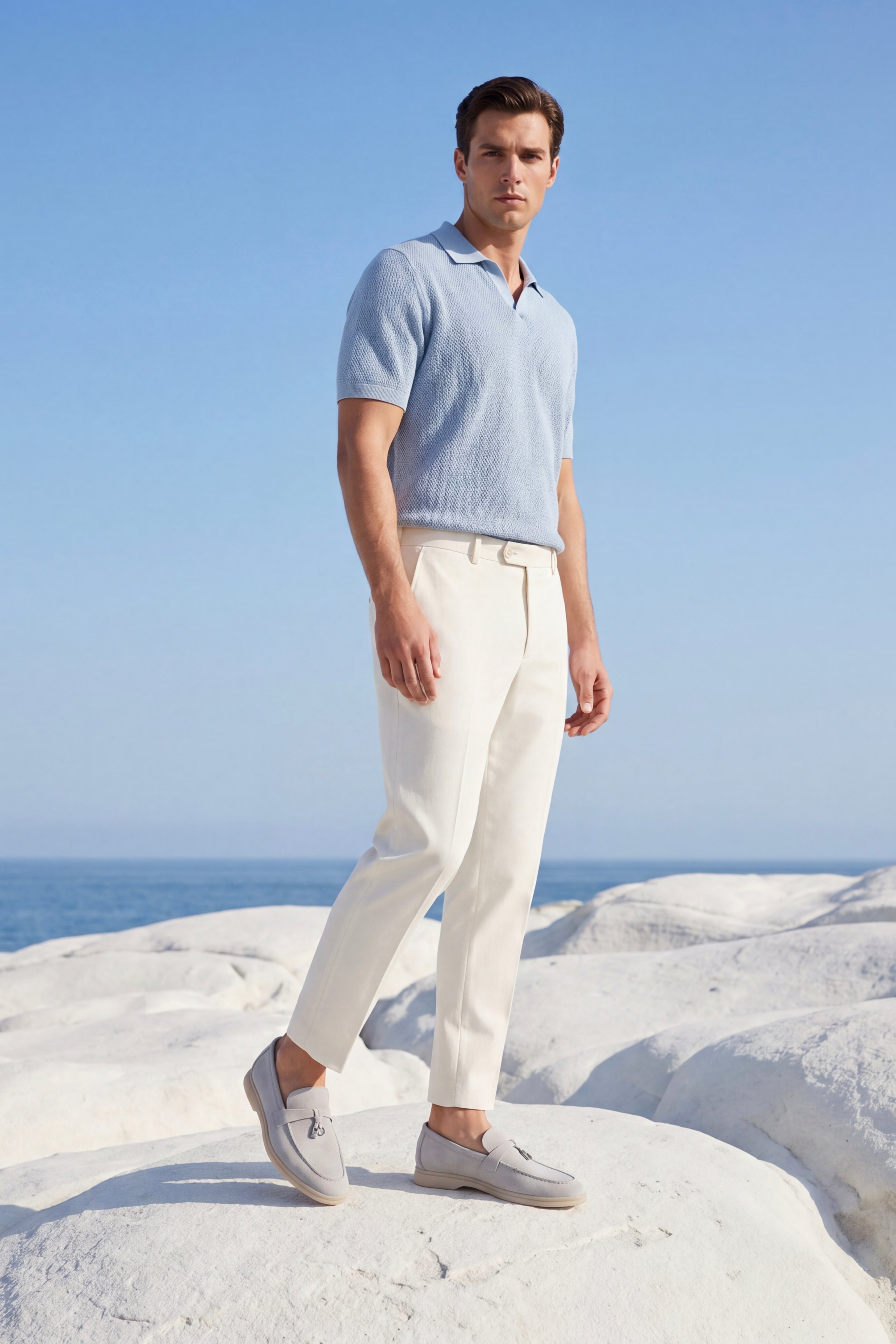 Leonis Buckle Loafer Ice Grey